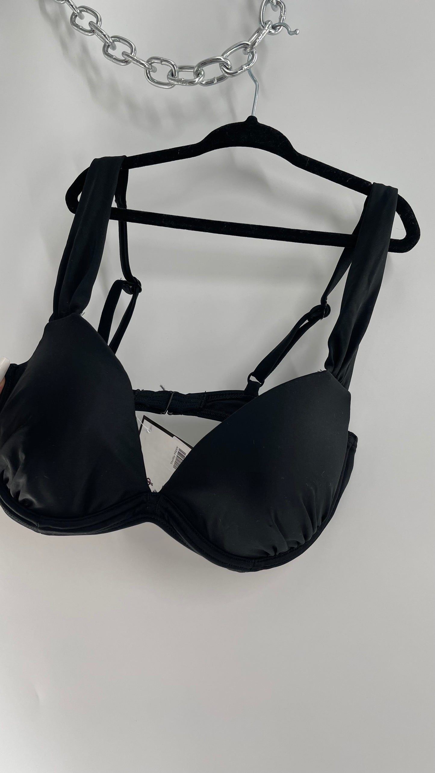 Urban Outfitters Out From Under Black Underwire Swim Top (Medium)