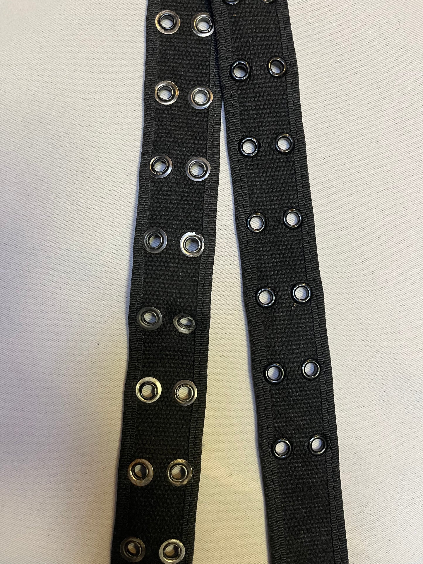 Vintage Black Tactical Grommet Belt (XXL)