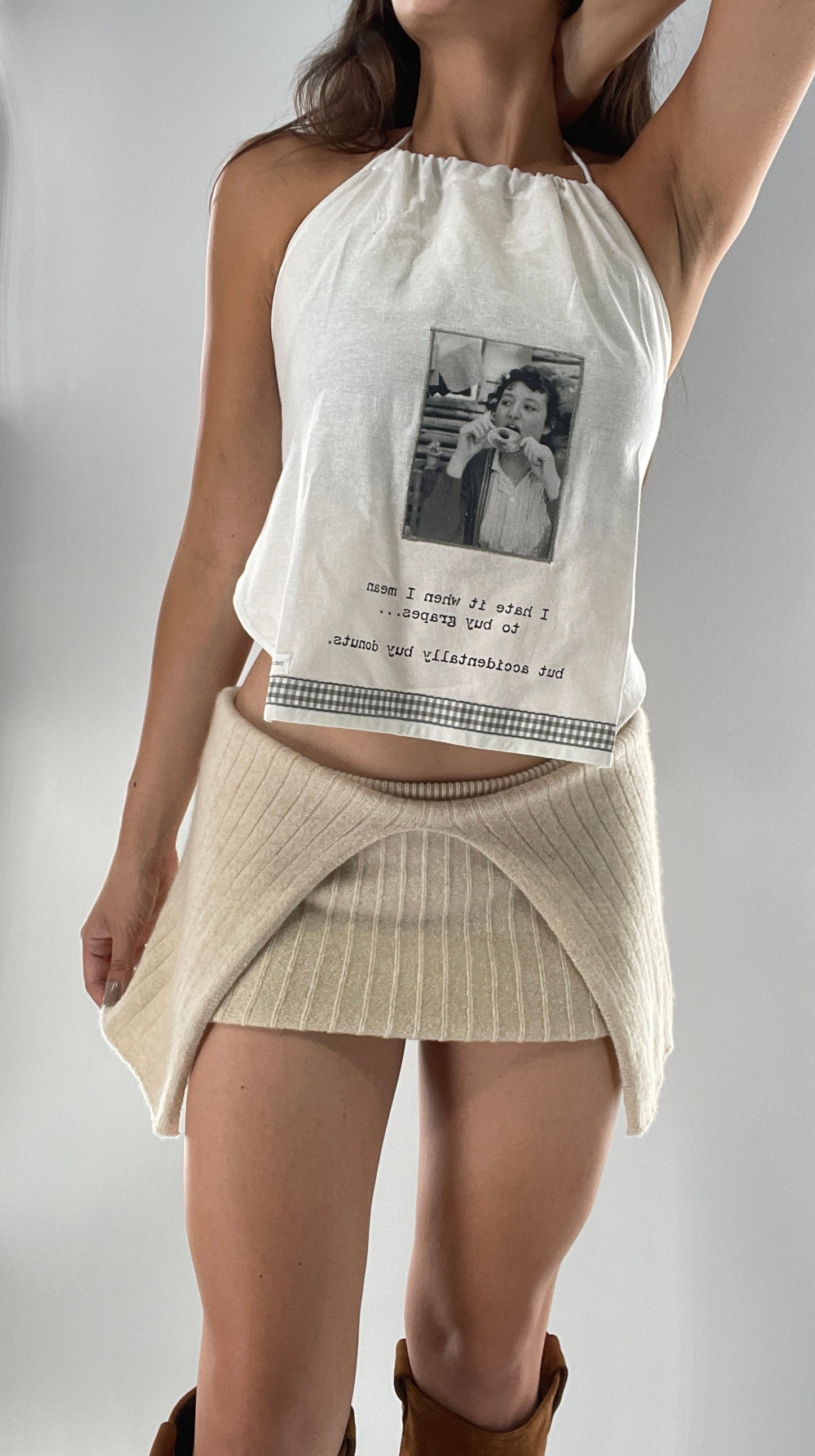 Vintage Handmade Backless Top (One Size)
