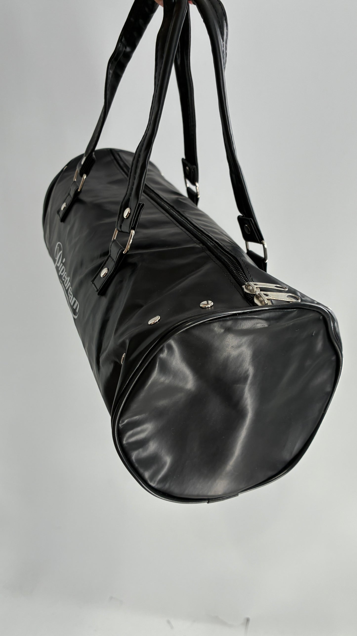 Vintage PIPEDREAM 2005 Cylindrical Black Shoulder Bag with Studded Details