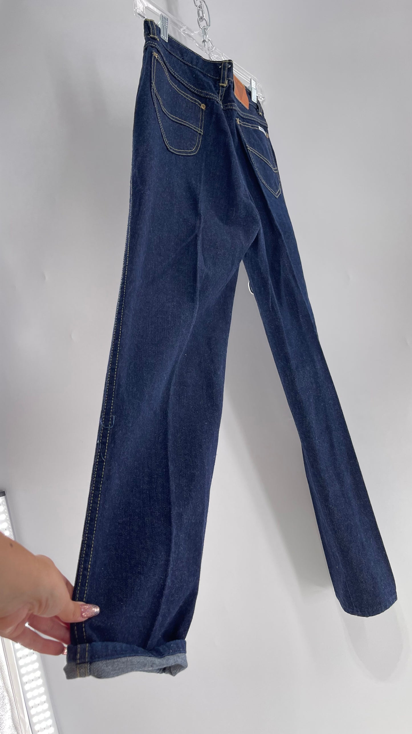 Vintage Justin Allen Dark Wash 70’s-80’s High Waisted Mom Jean (11)