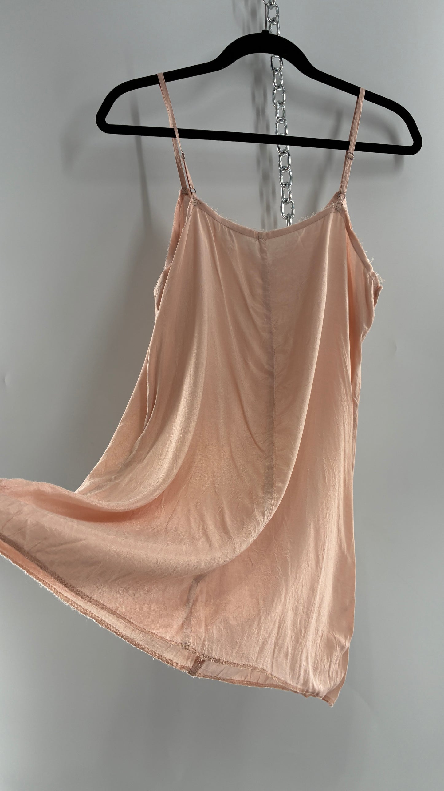 Free People Slip Dress with Raw Edge Hem (XS/S)