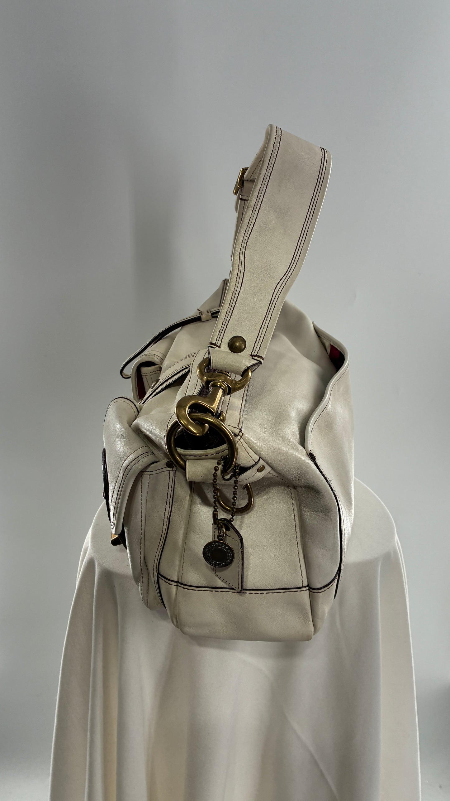 RARE COACH 65th Anniversary Legacy Leather Oversized Turnlock Shoulder Bag