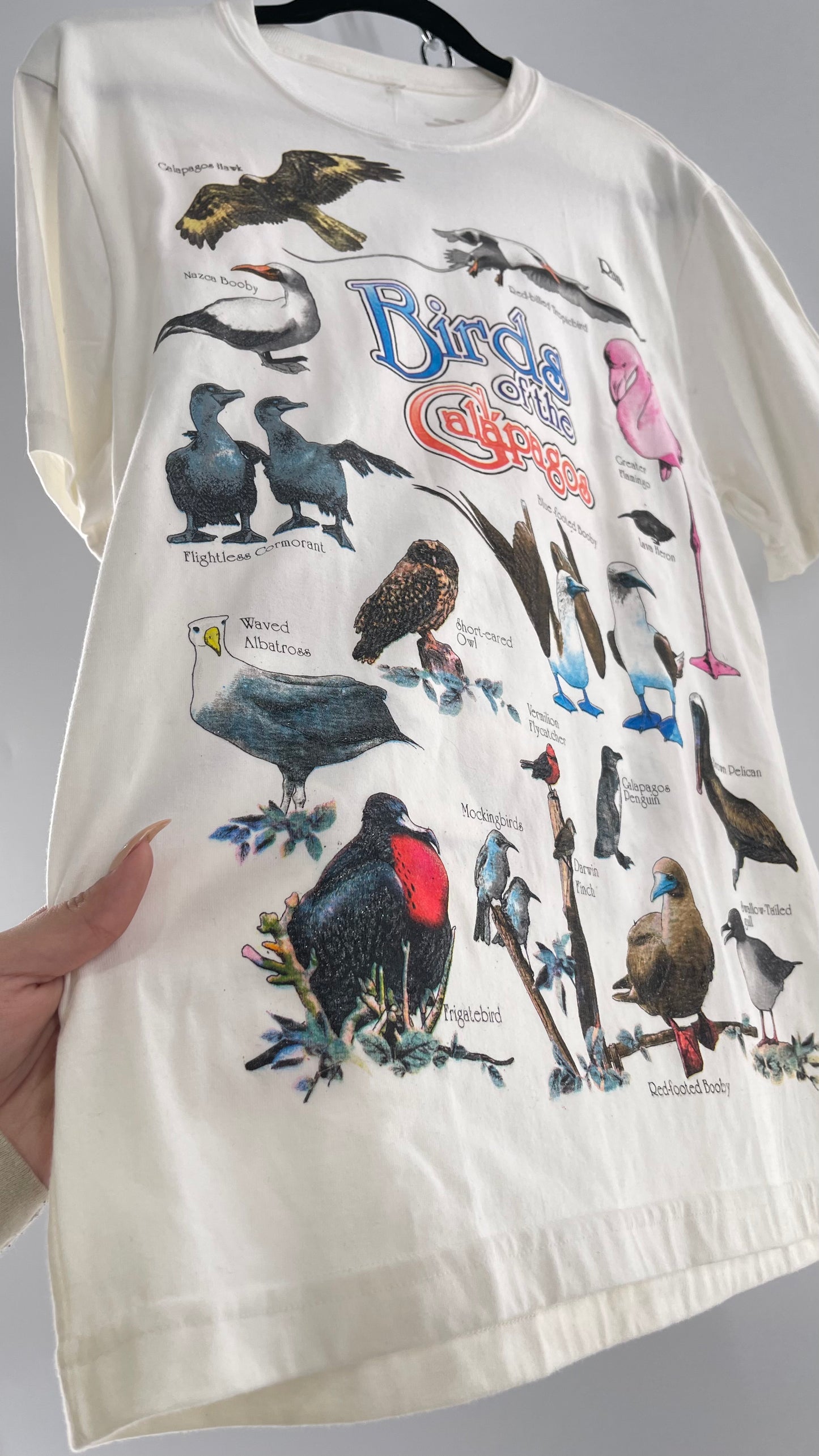 Vintage Glitter Galapagos Bird Species T (Medium)
