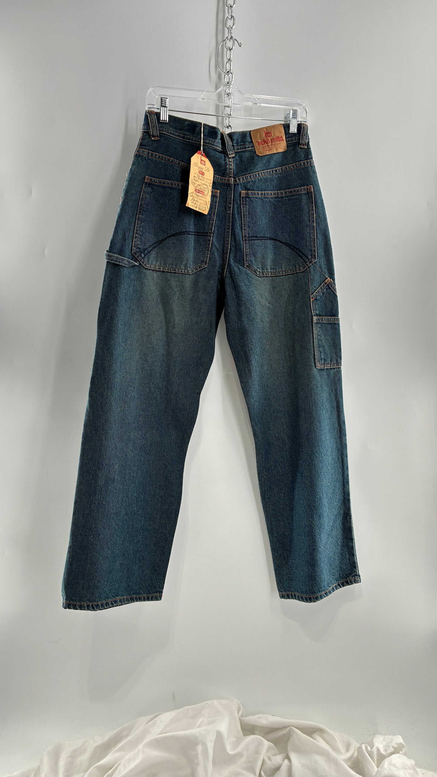 Deadstock Vintage Ecko Unlimited Baggy Fit Cargo Jeans (16Y)