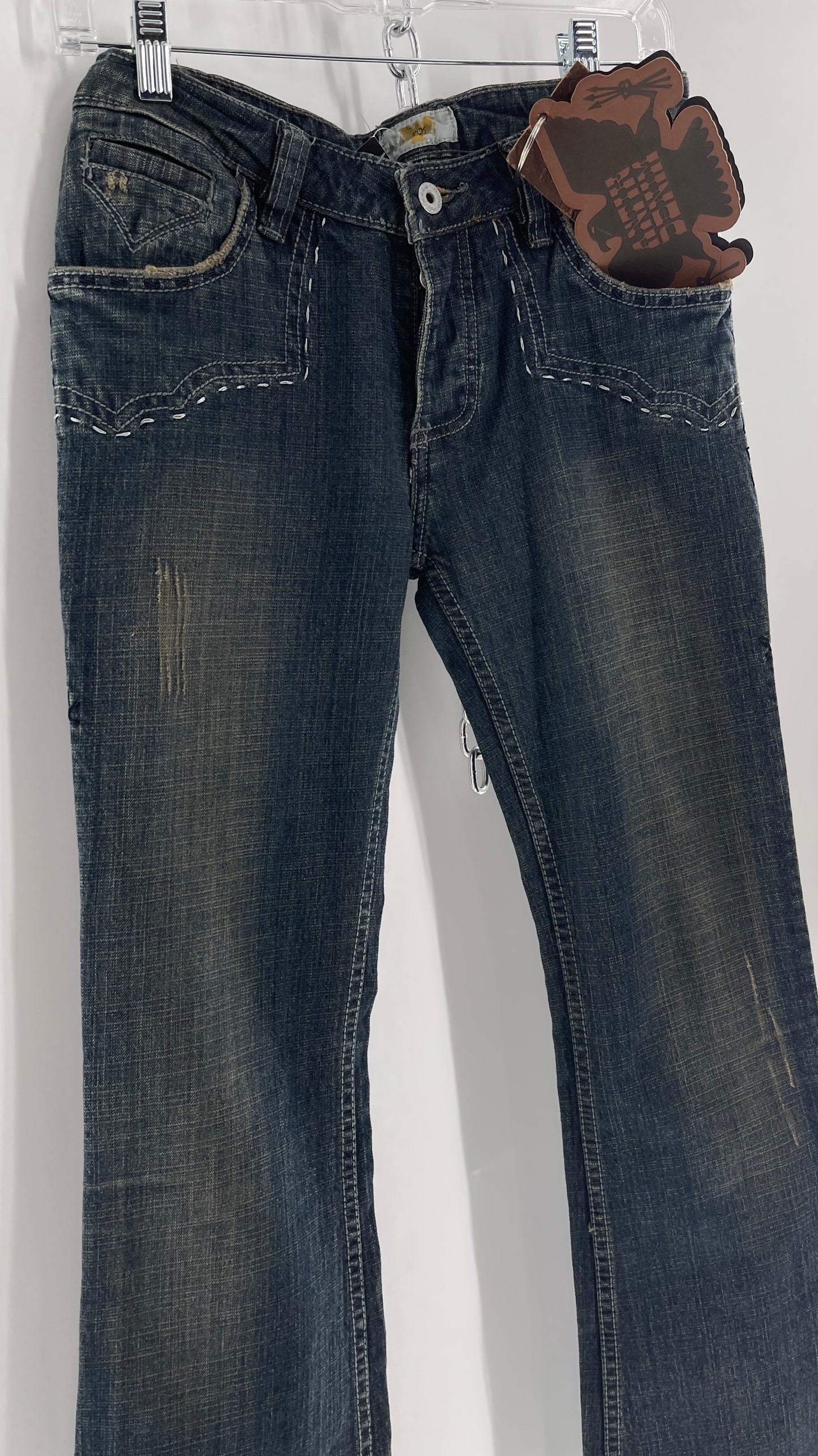 Antik Denim Embroidered Pocket Kick Flares with Western Bum Stitching (28)