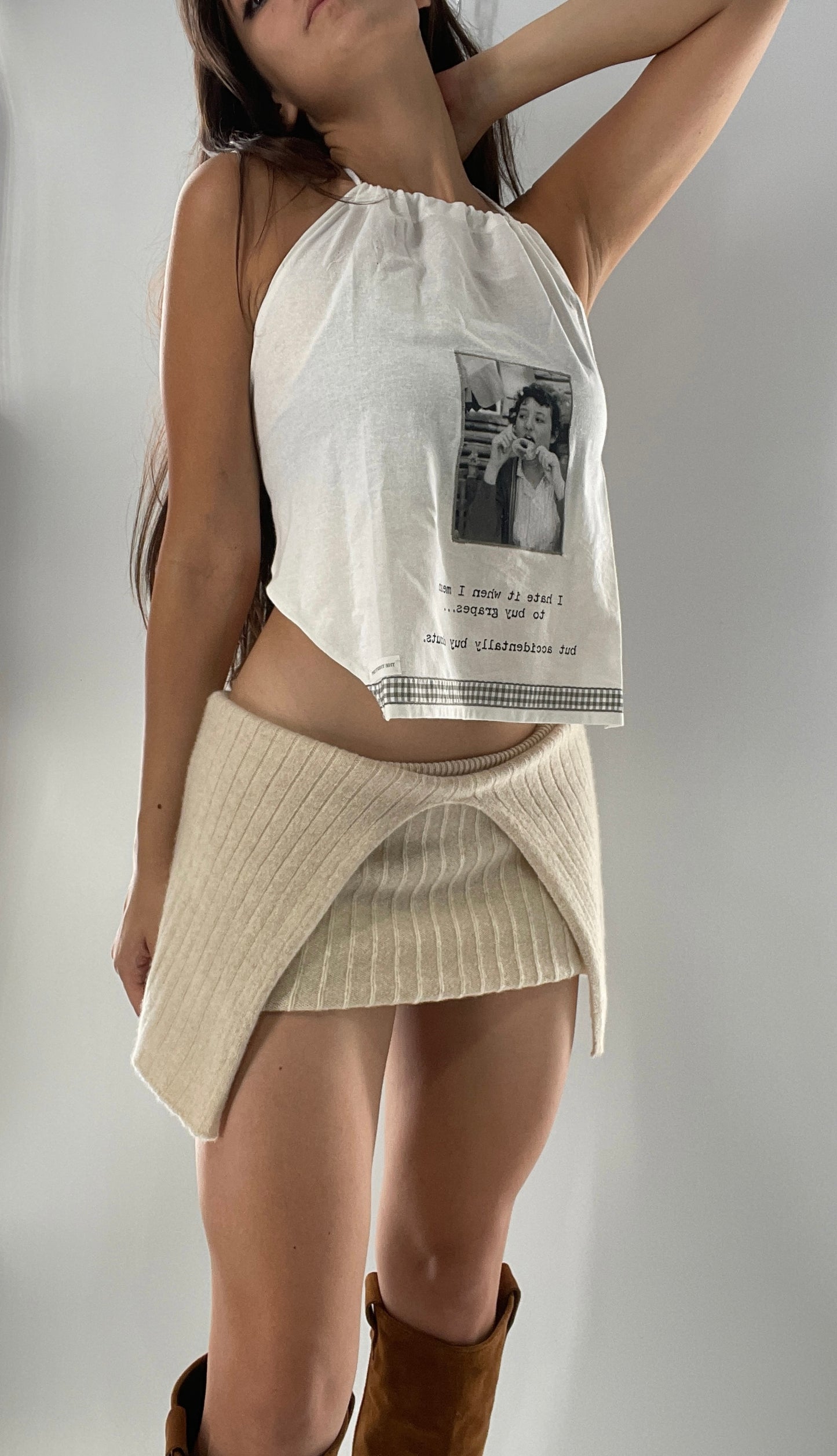 Vintage Handmade Backless Top (One Size)