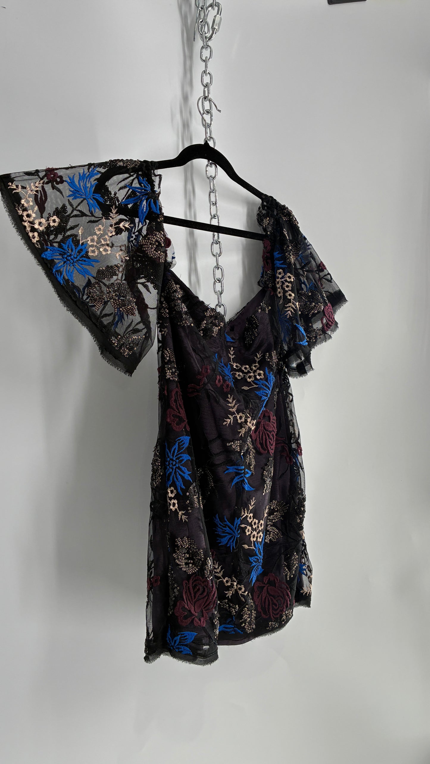 Urban Outfitters Embroidered and Embellished Dress (Small)