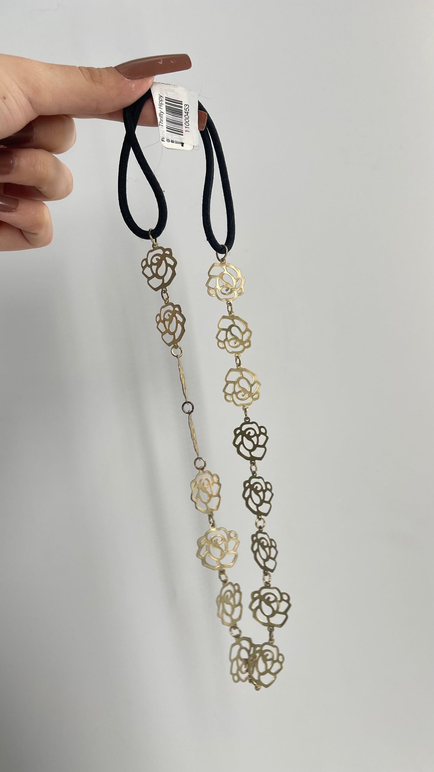 Deadstock Delia’s Vintage Gold Rose Metal Headband with Tags