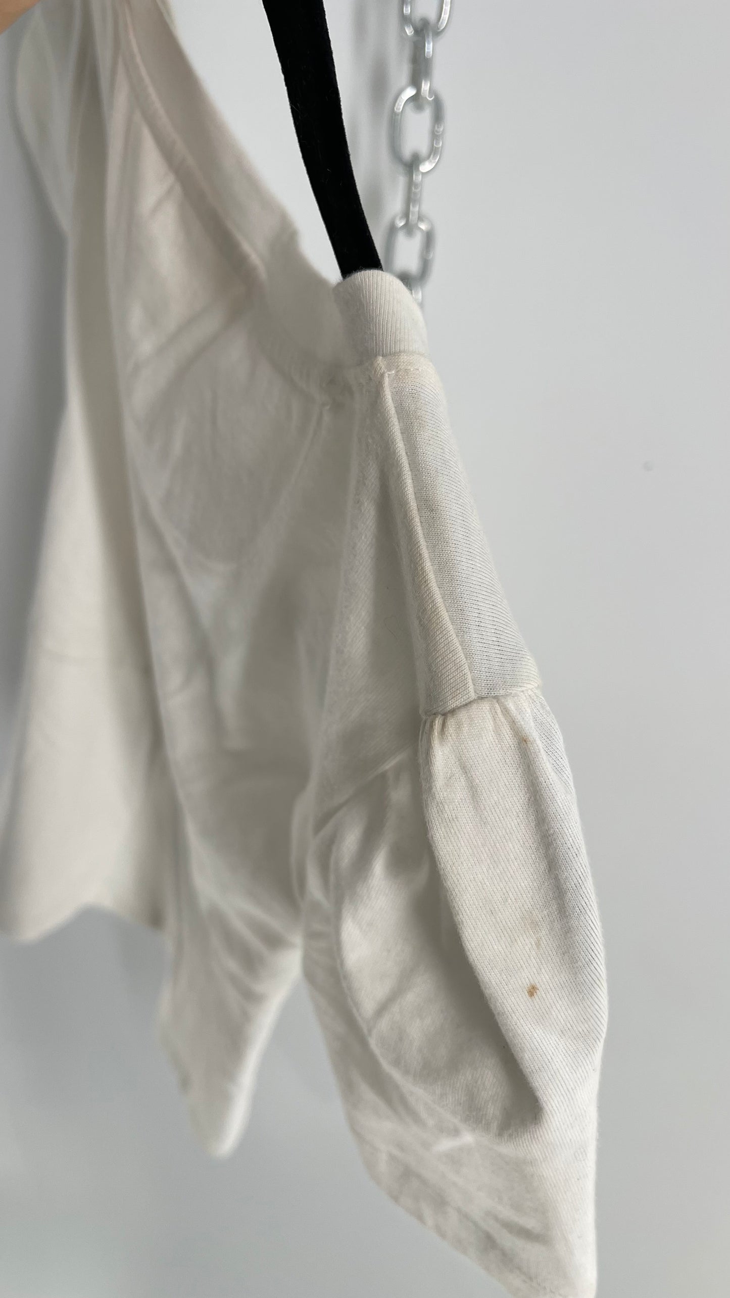Maeve By Anthropologie Short Sleeve T Shirt, 100% Cotton with Metal Buckle and Fabric Sash Across Waist Size (XXS)