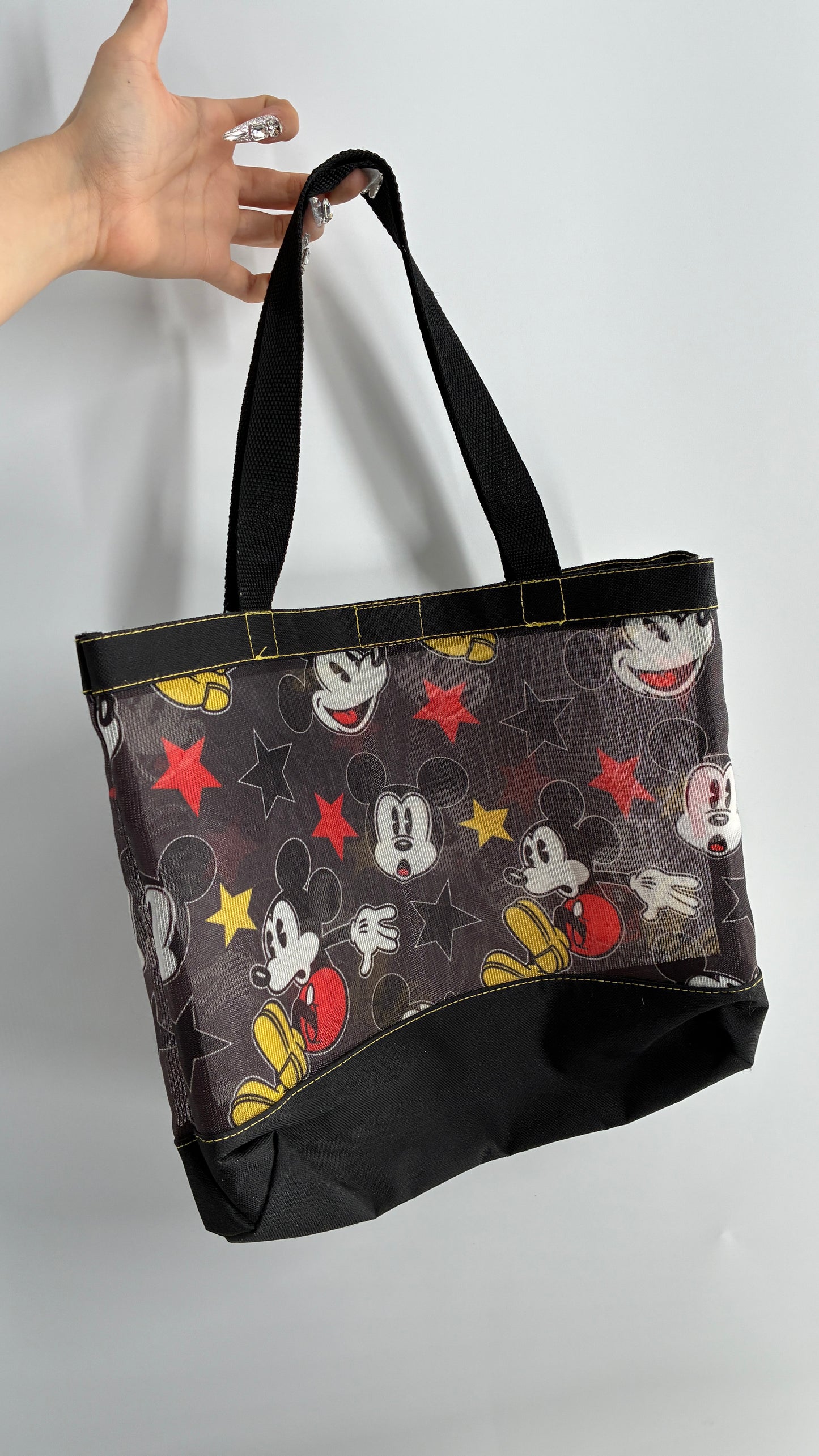 Vintage DISNEY Mickey Mouse Mesh Tote Bag