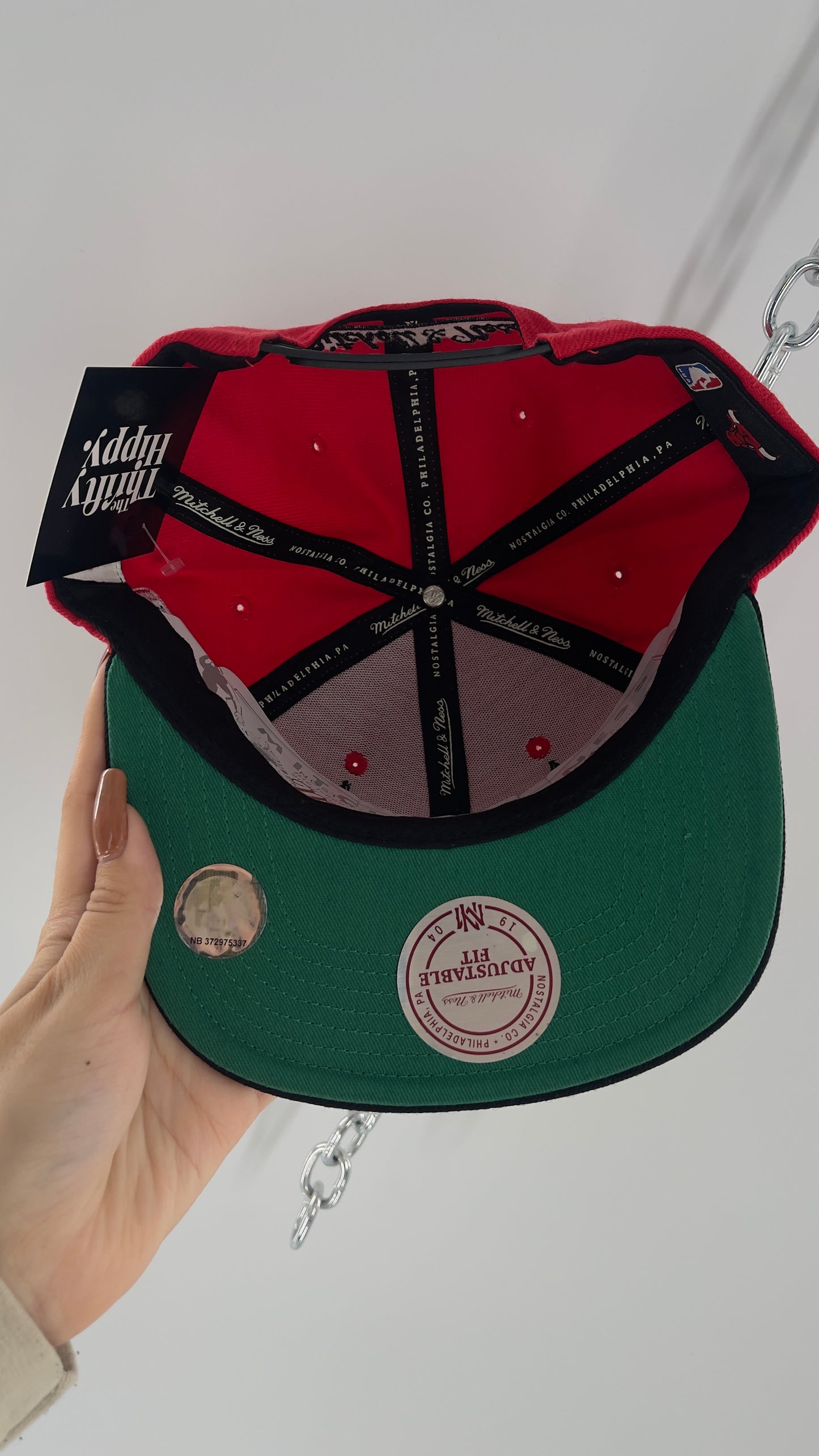 Mitchell and Ness Chicago Bulls Embroidered Snap Back