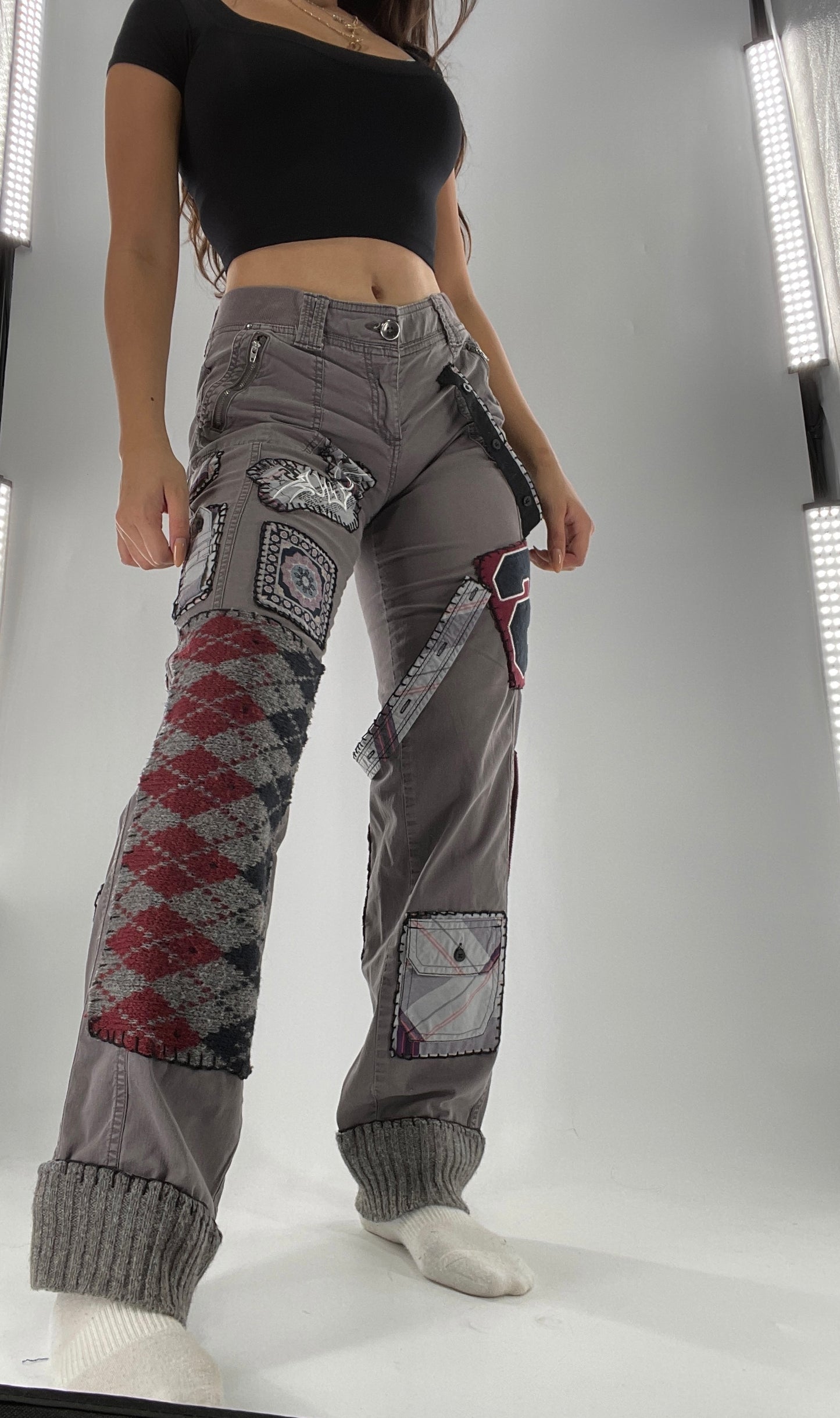 CUSTOM Handmade Patchwork Straight Legs (4)