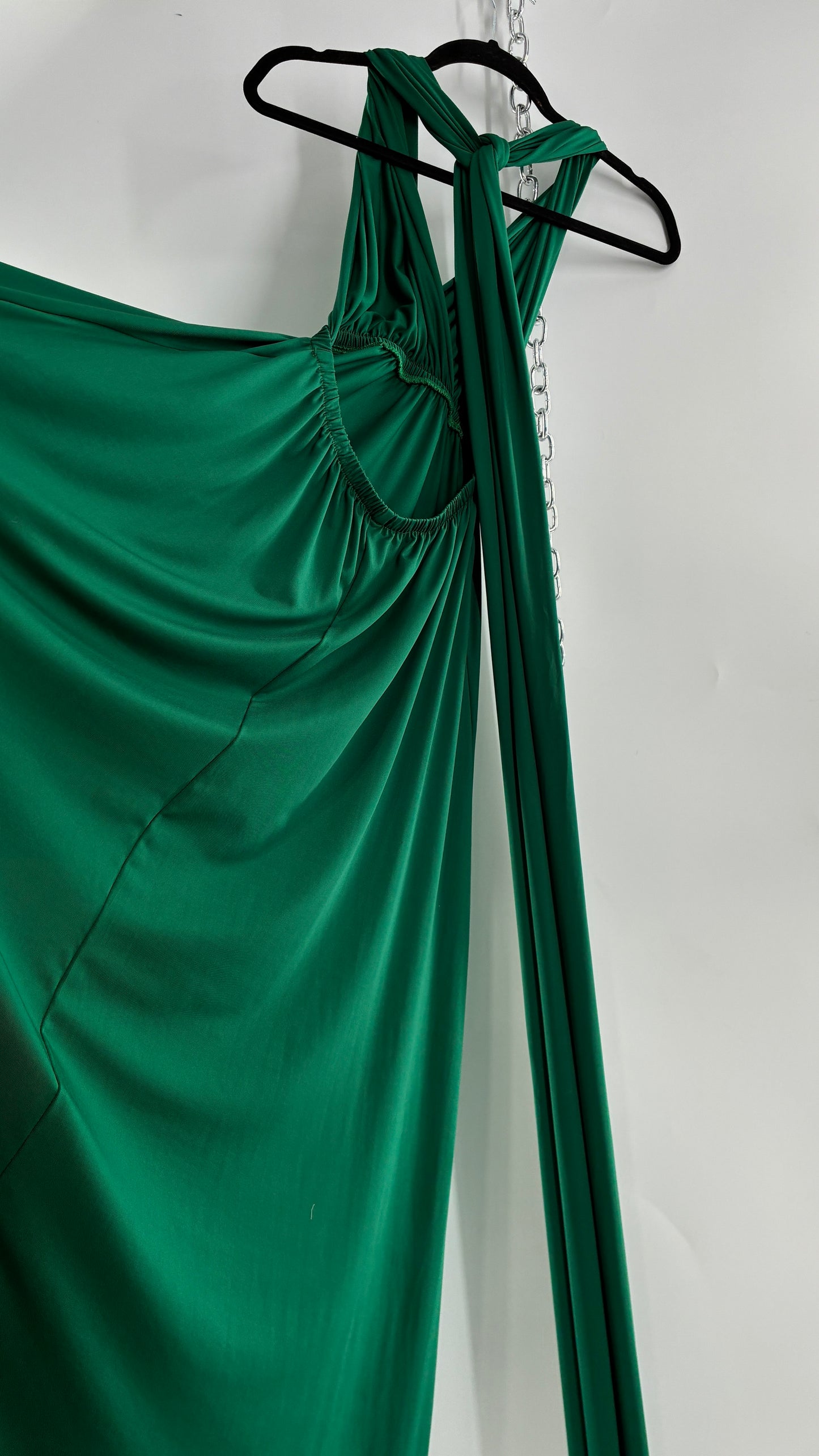 IBTOM CASTLE Forest Green Lycra Multi-Way Convertible Maxi (S)
