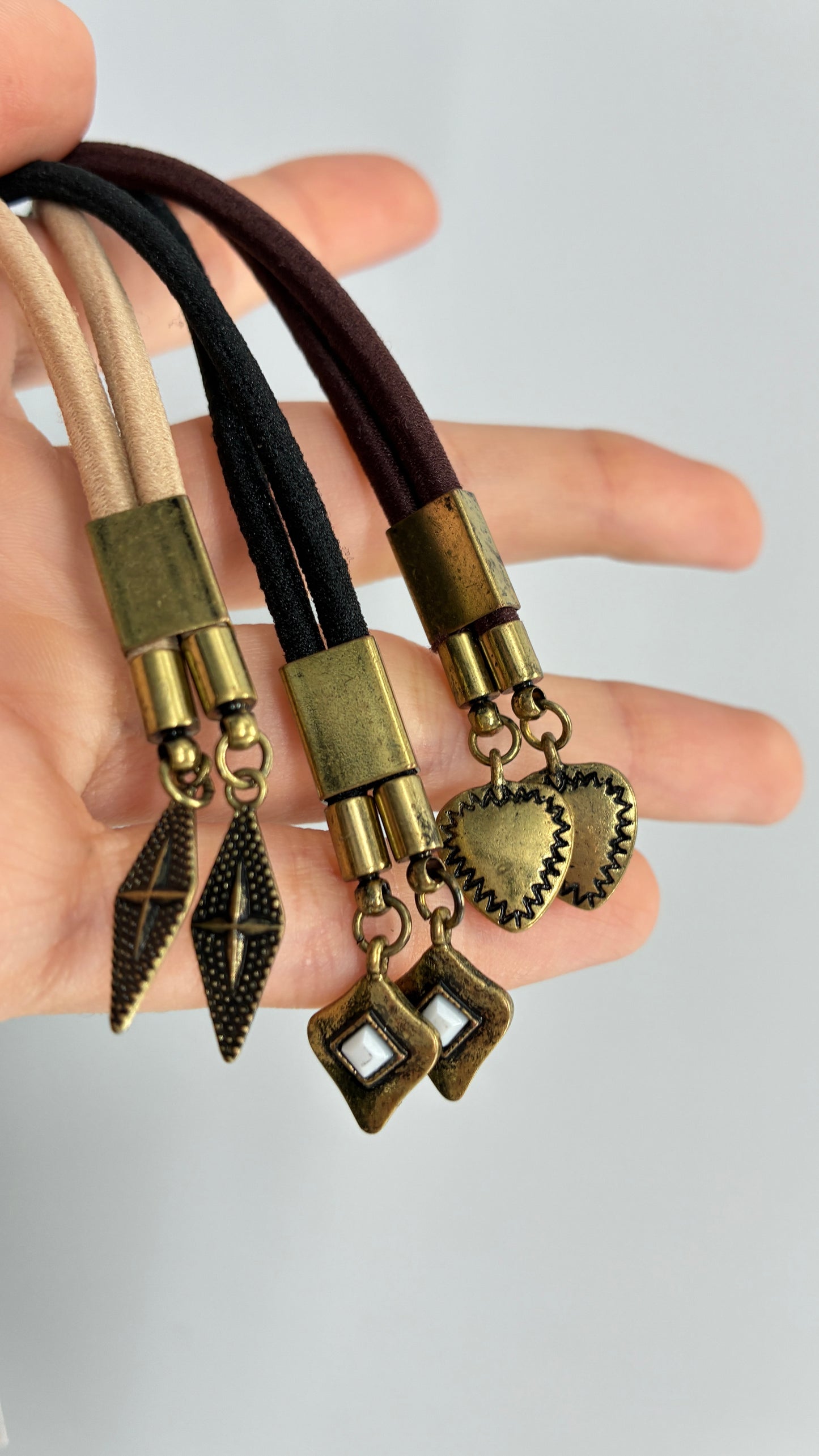 Free People Gold/Bronze Charm Hair Tie Set