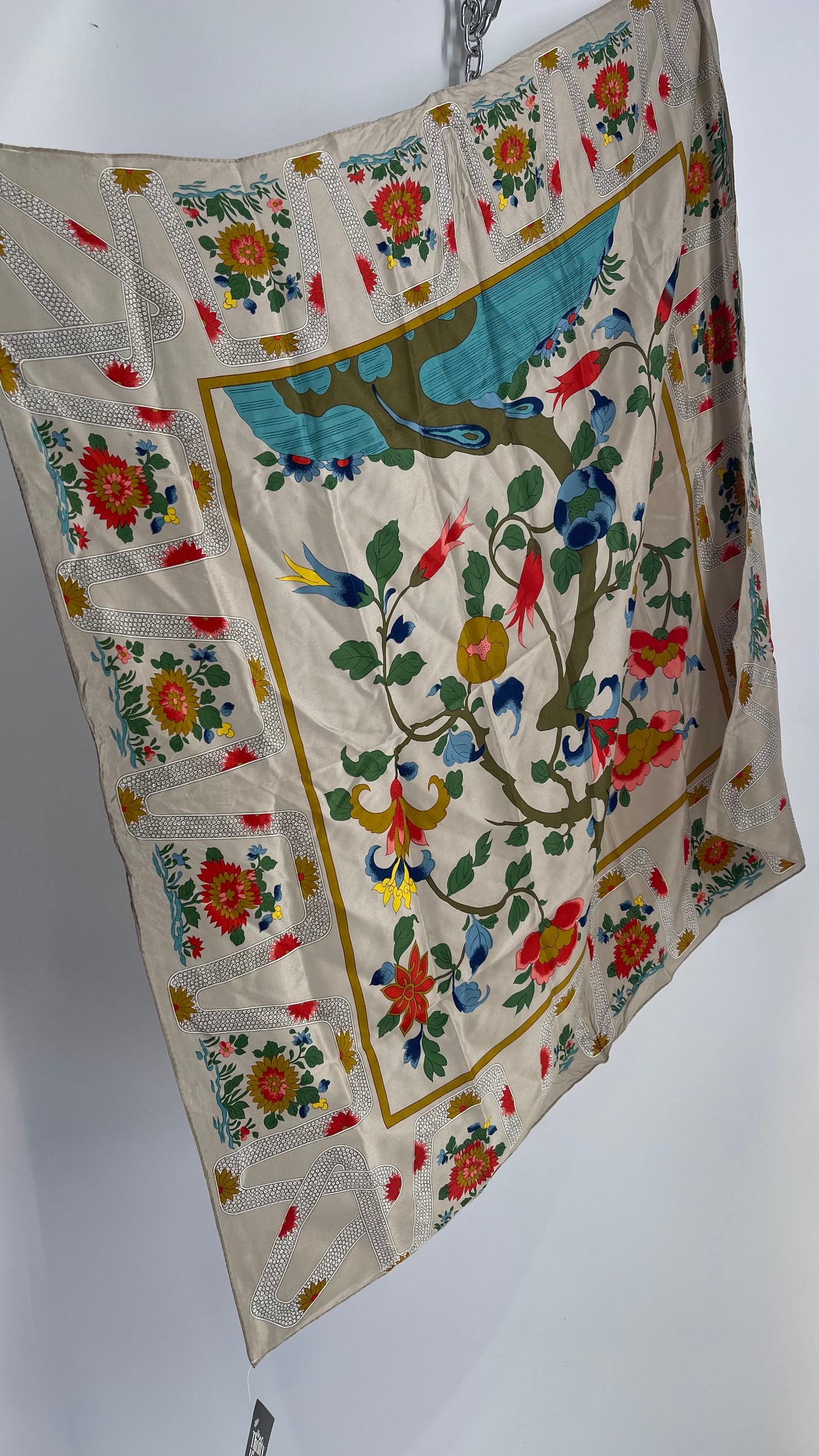 Vintage Tree Floral Mural Scarf