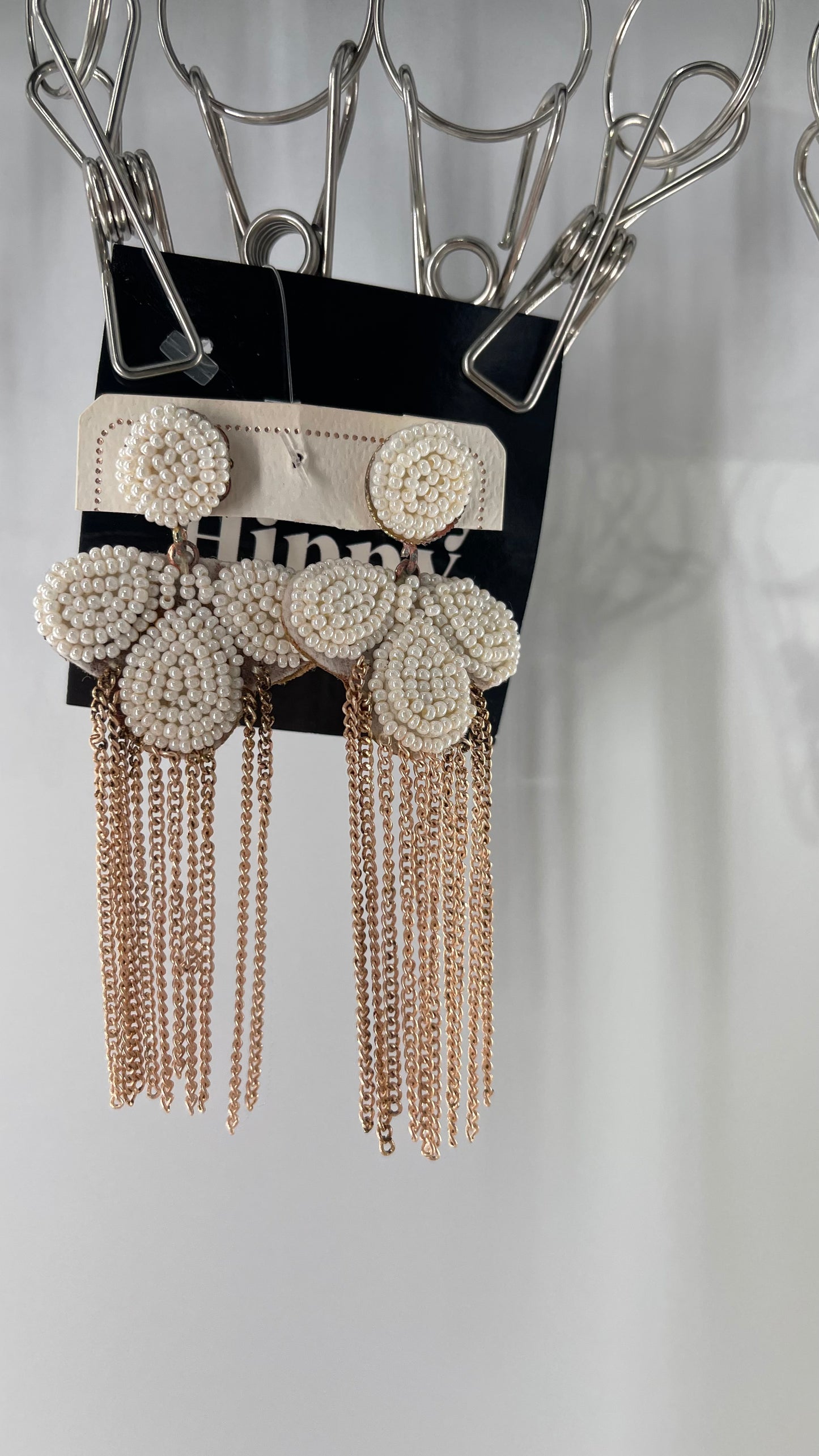 Vintage Pearl Chainlink Earring