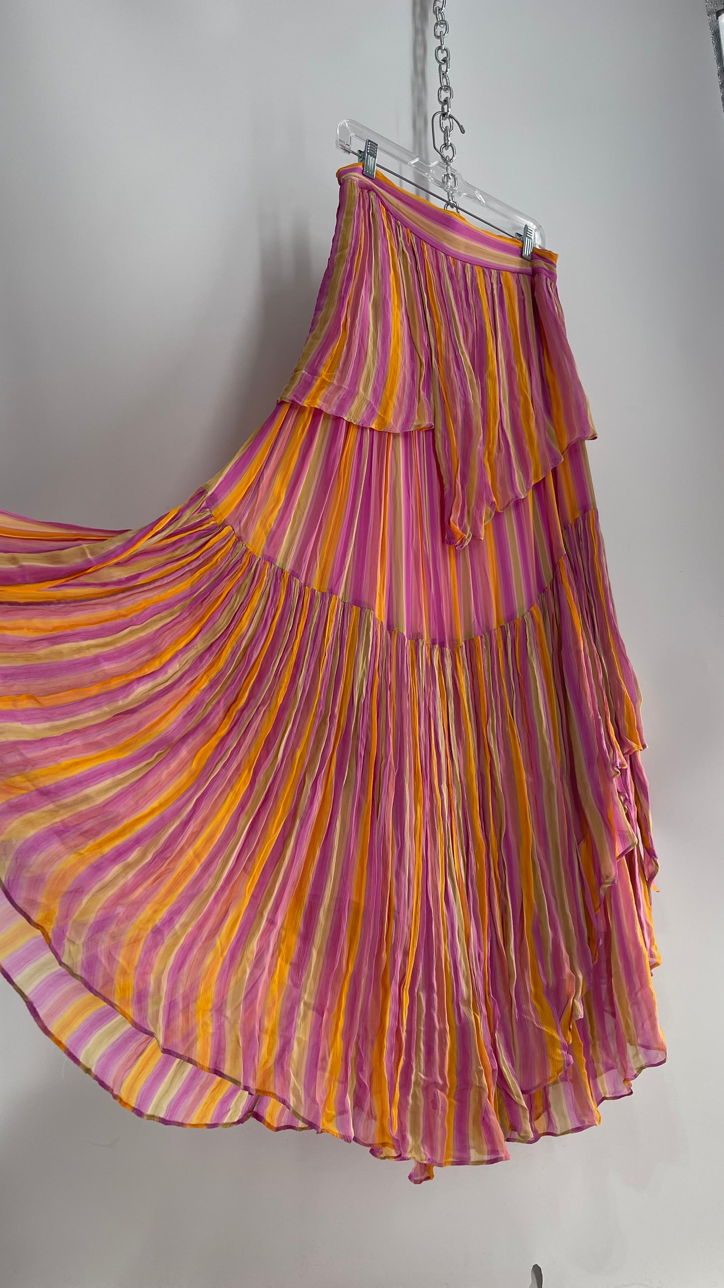 Free People Crimped Striped Voluminous Maxi Skirt (12)