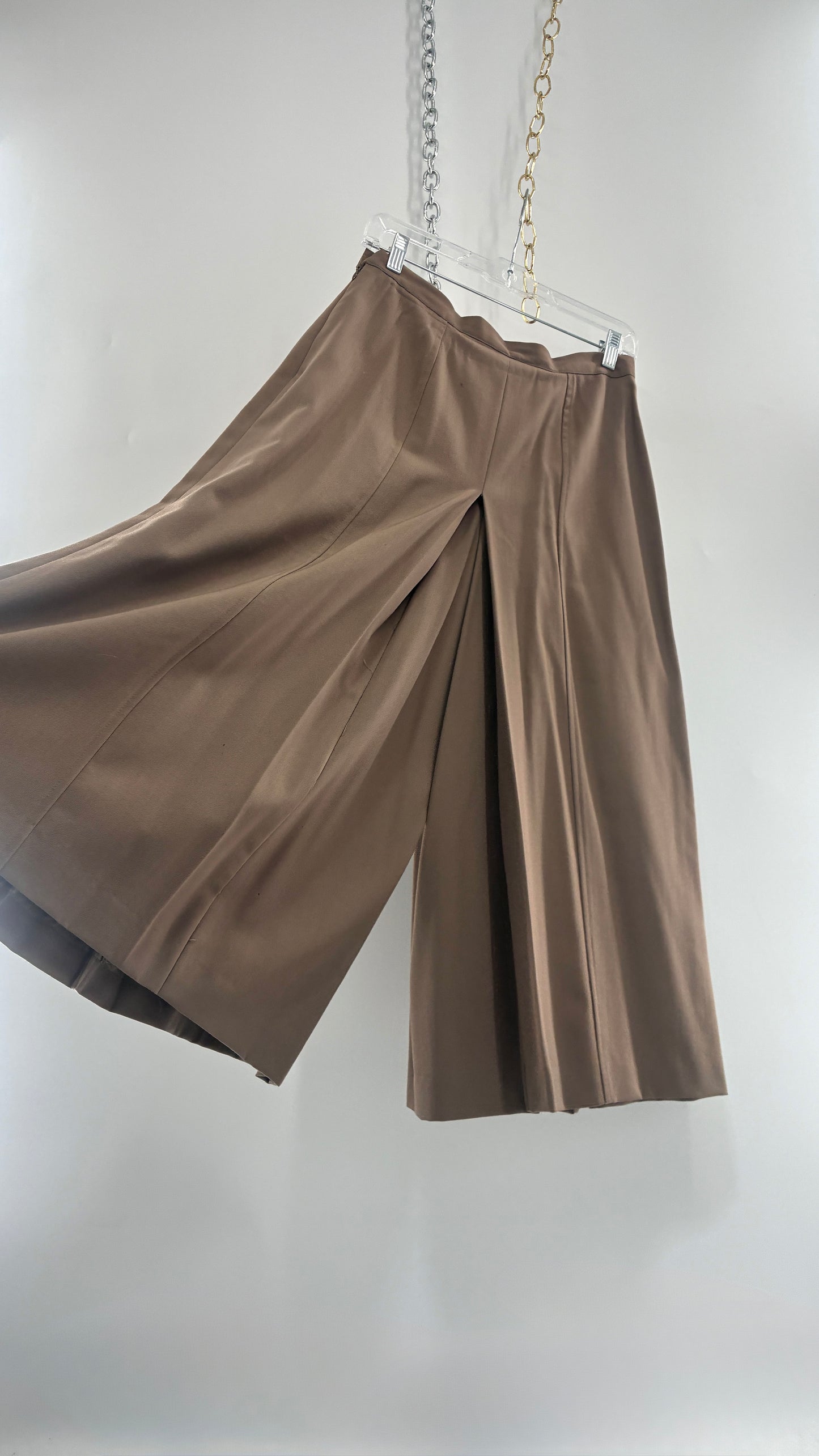 Vintage J’ENVIE SPORT NEW YORK 100% Pure Wool Pleated Wide Leg Culottes (10)