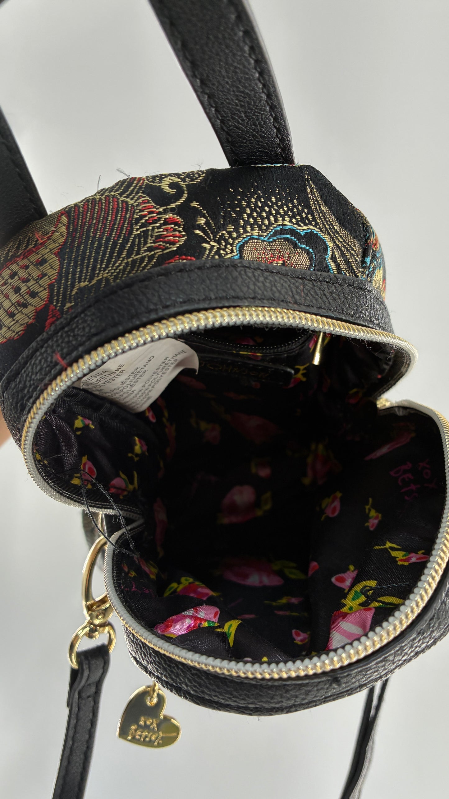 Vintage BETSY JOHNSON Mini Convertible Crossbody Backpack