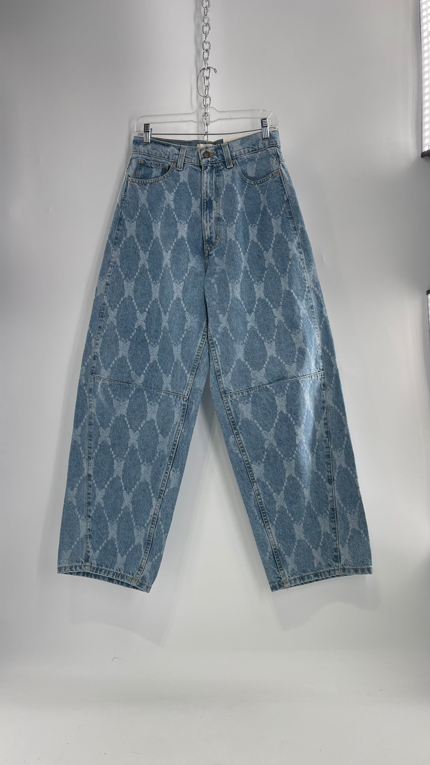 BDG Baggy Bleached Butterfly Jeans with Tags Attached (27)