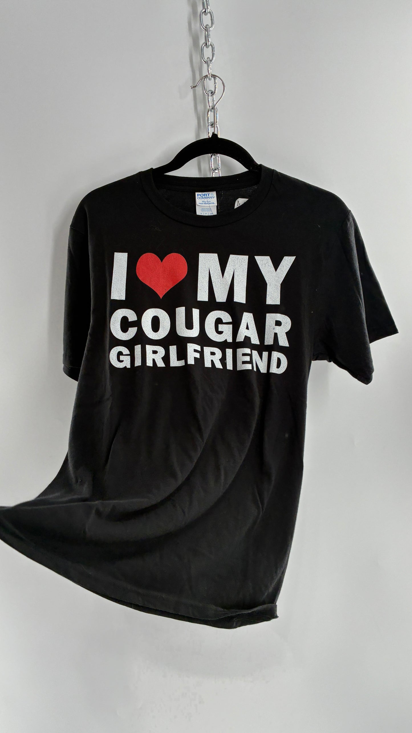 Vintage I ♥️ MY COUGAR GIRLFRIEND T Shirt (Small)