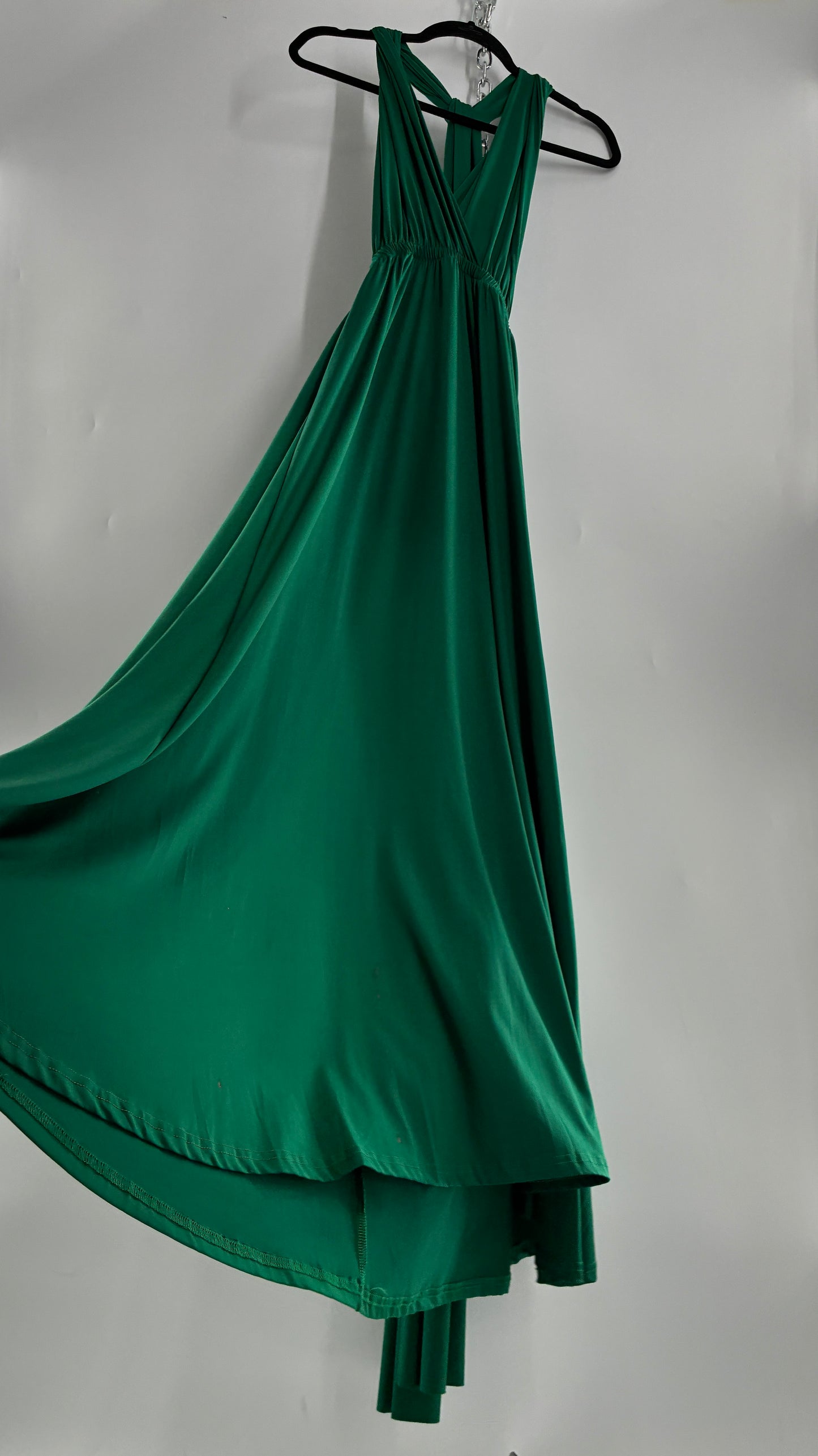 IBTOM CASTLE Forest Green Lycra Multi-Way Convertible Maxi (S)
