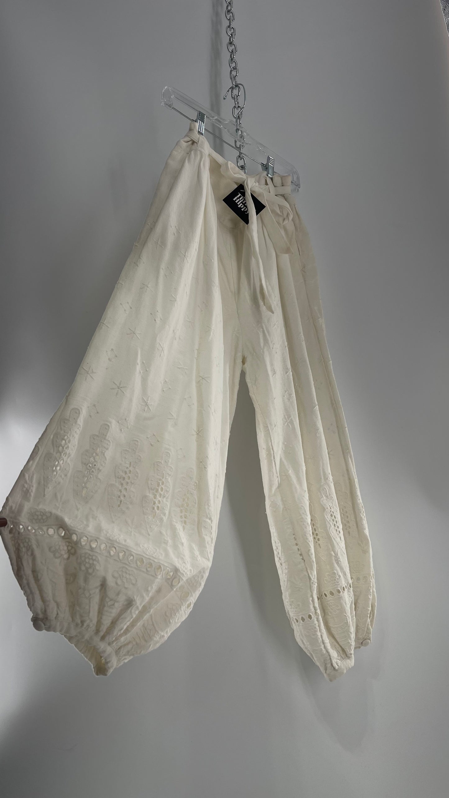 Free People Eyelet Cotton Gauze Embroidered Haram Pant (4)