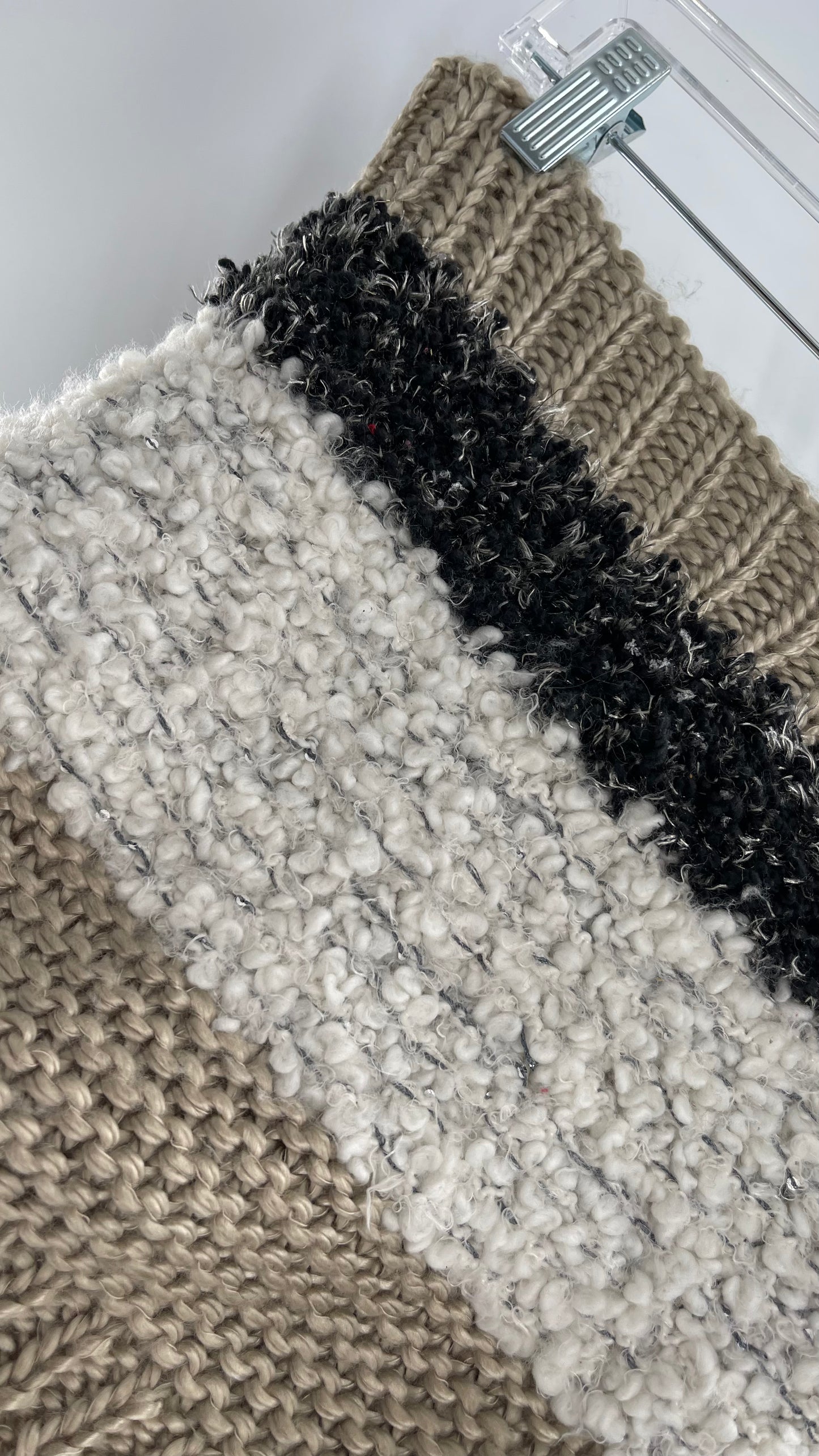 Anthropologie Sleeping on Snow Neutrals Knit Infinity Scarf is