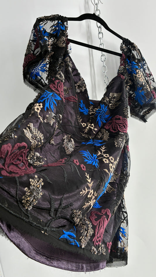 Urban Outfitters Embroidered and Embellished Dress (Small)