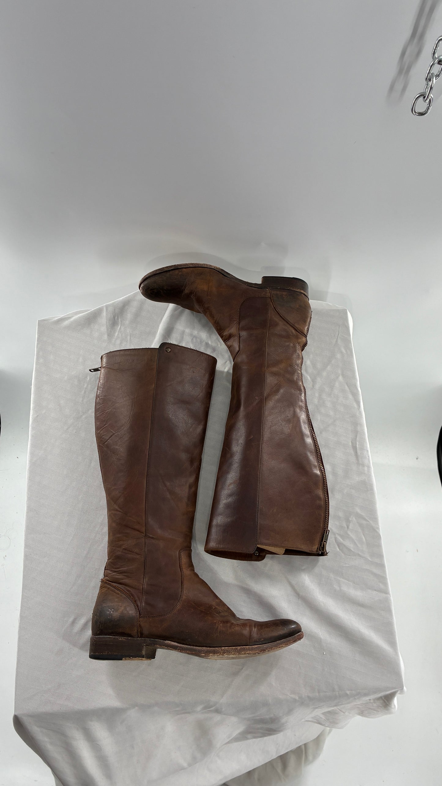 Vintage Distressed FRYE Riding Boots Made in Mexico (8)