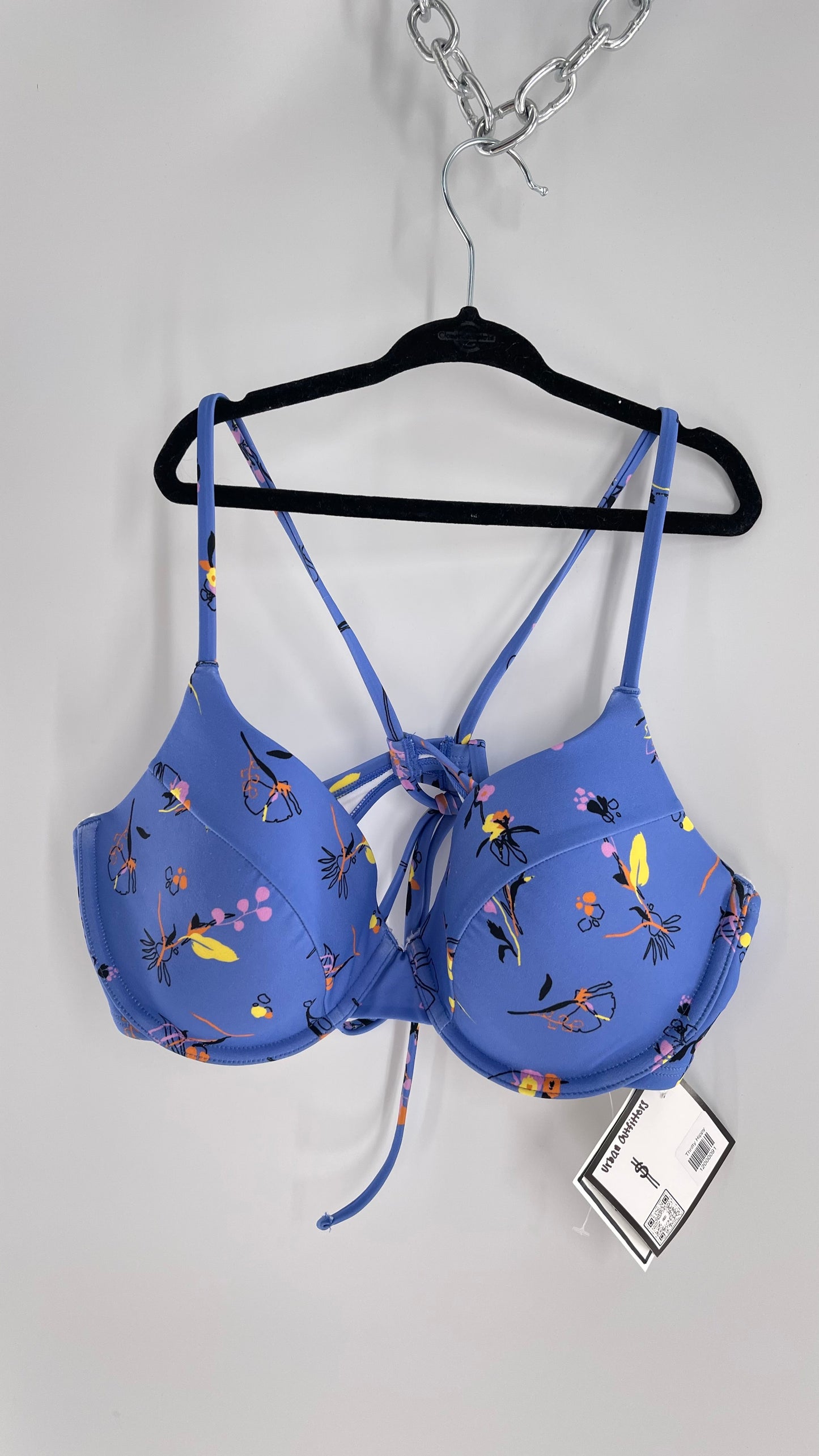 Urban Outfitters Out From Under Blue Periwinkle Underwire Swim Top (XL)
