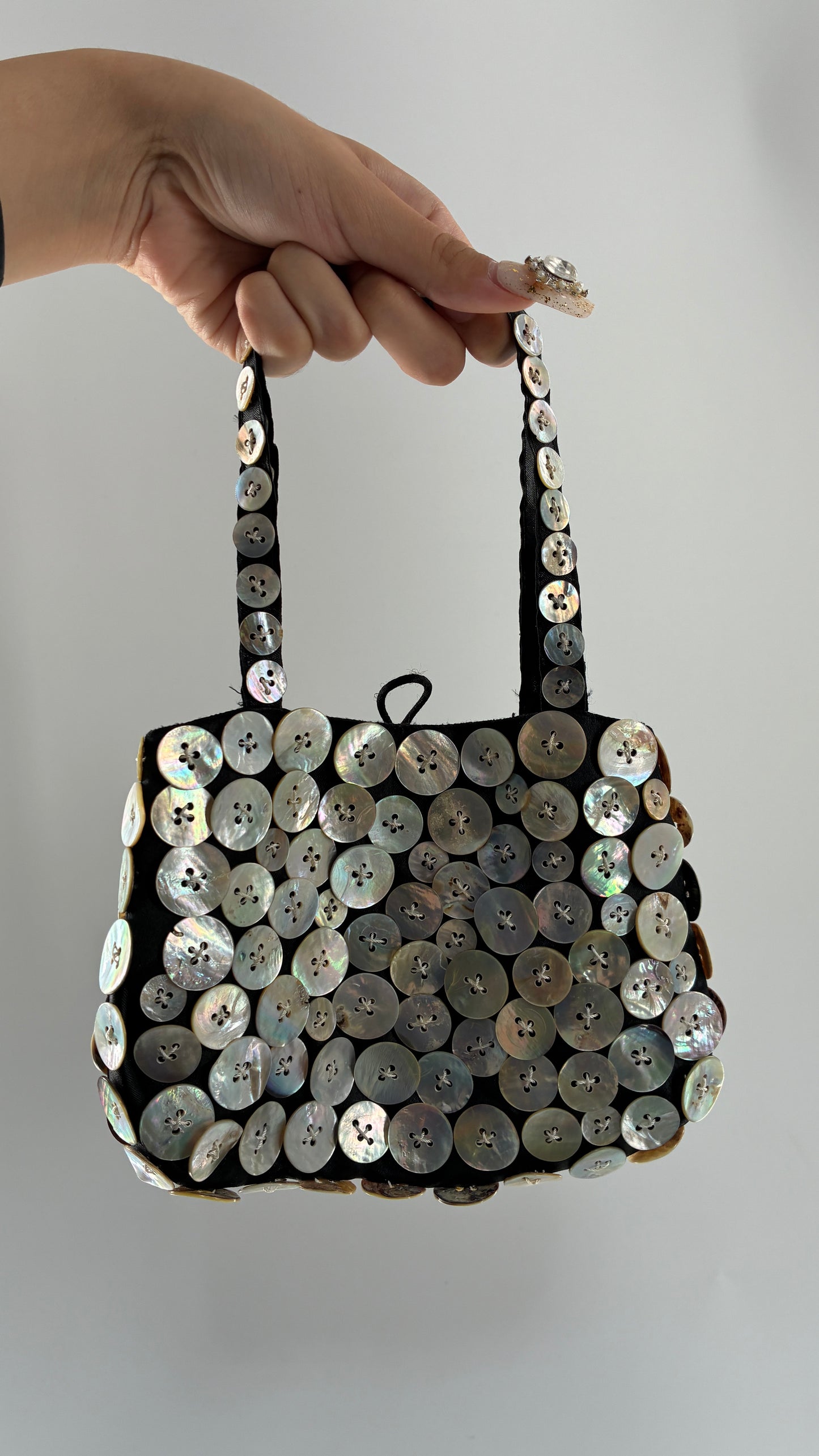 Vintage HIP CHICKS SAIGON Button Itty Bitty Bag