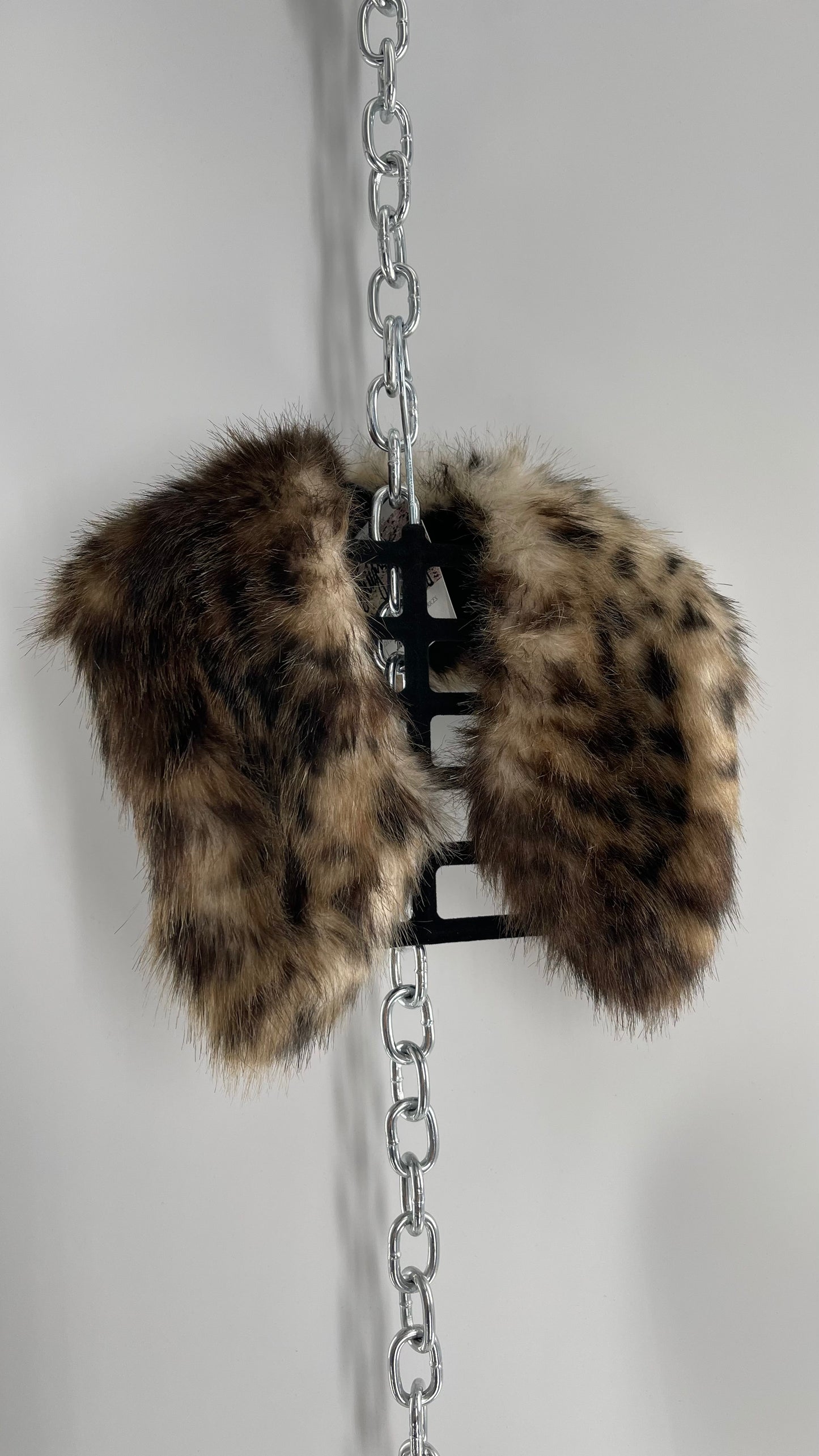 Helen Moore Cheetah Print Fur Collar