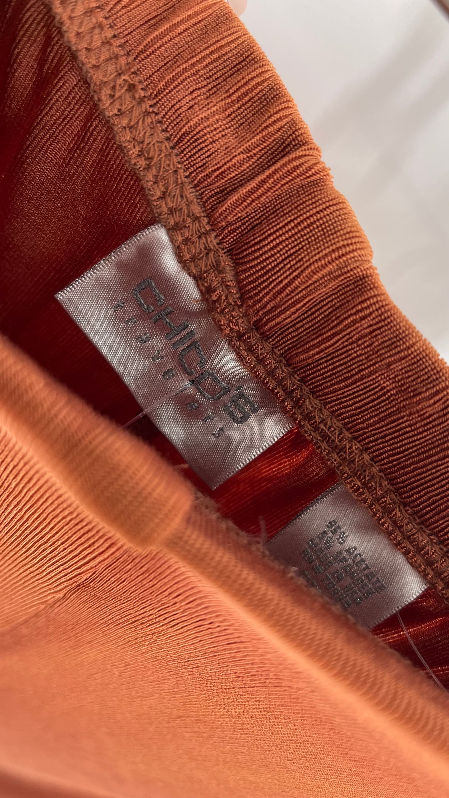 Deadstock Vintage CHICO’s Burnt Orange Terracotta Lounge Pants with Tags Attached (XL)