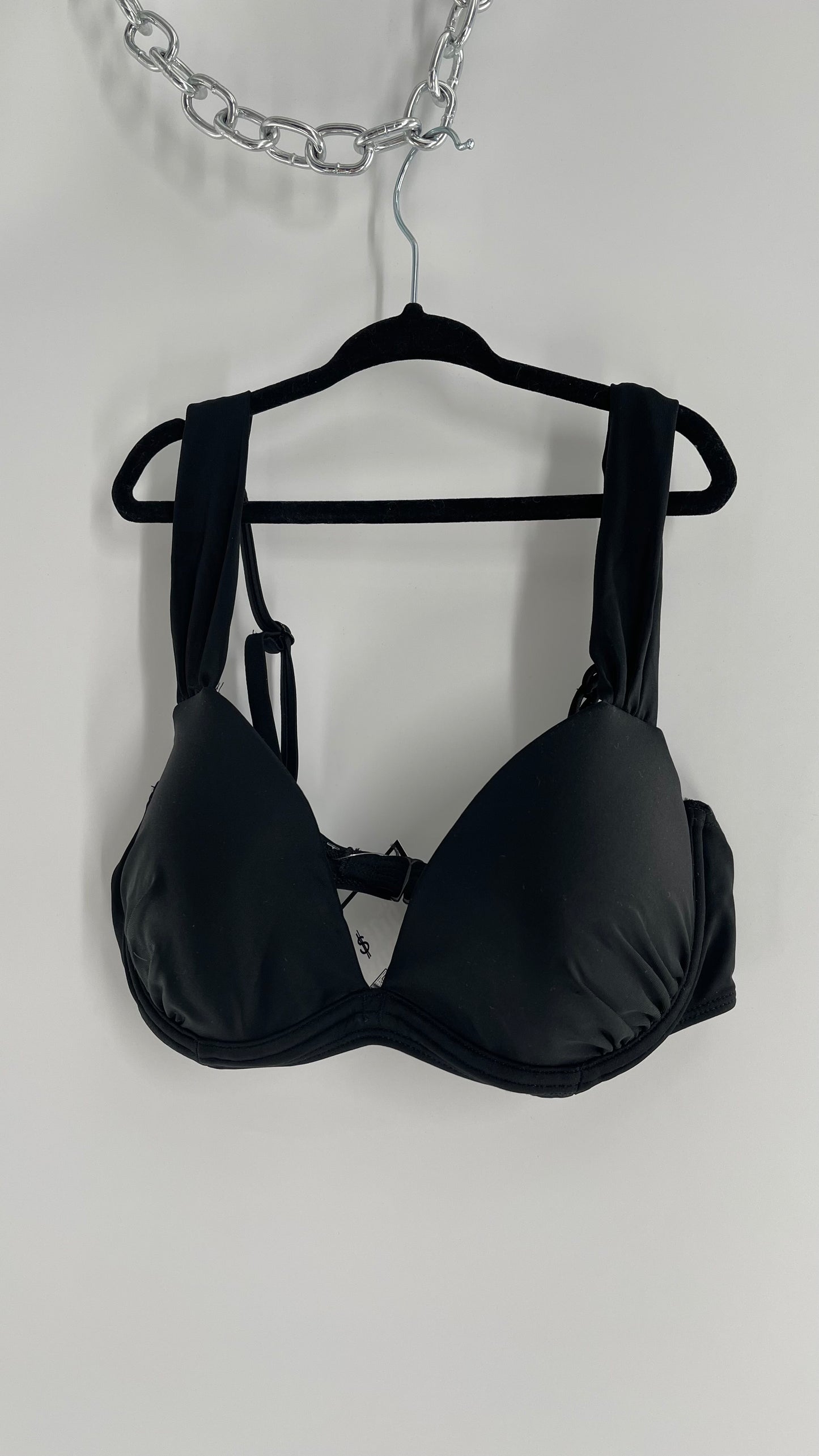 Urban Outfitters Out From Under Black Underwire Swim Top (Medium)