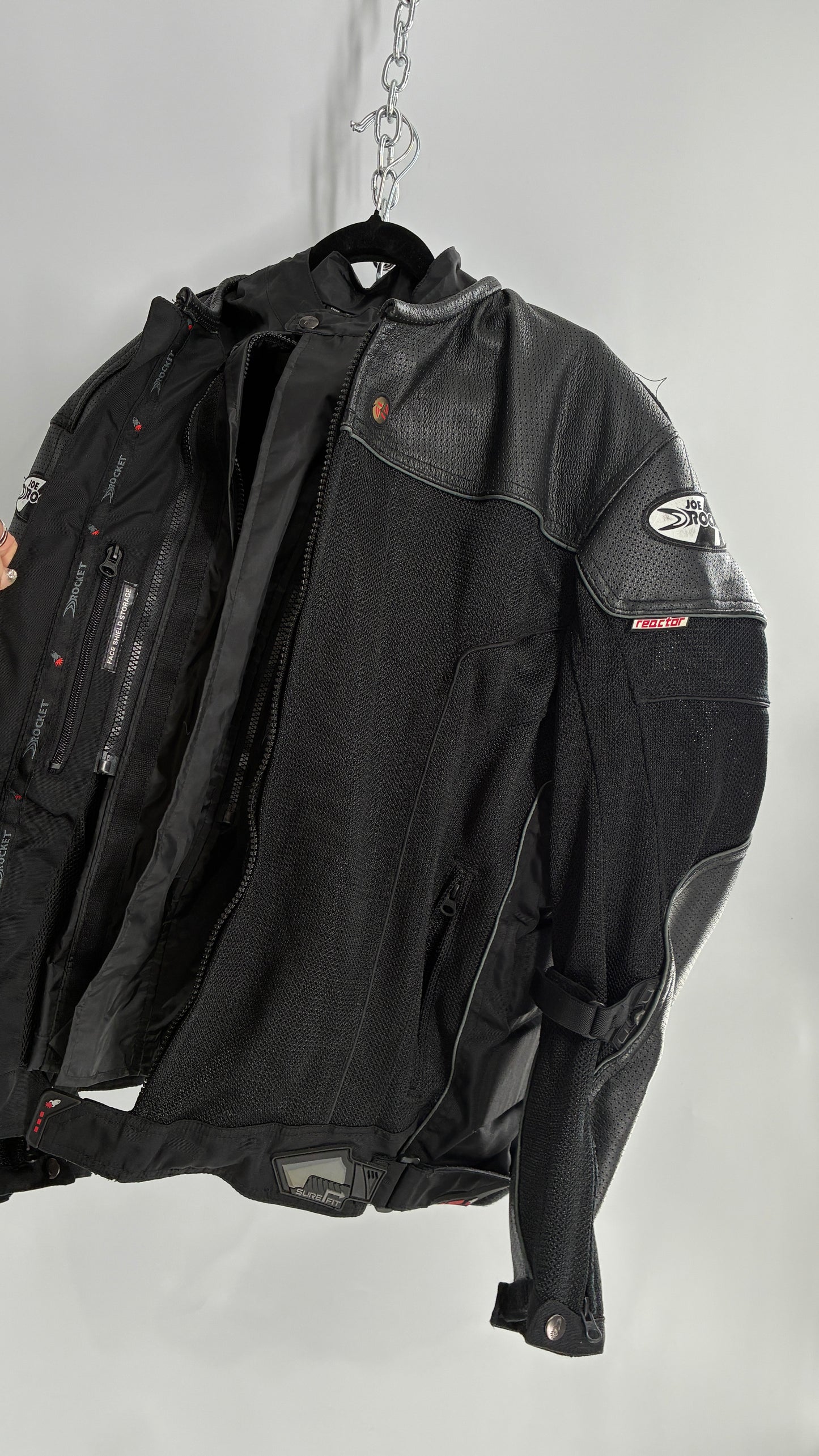 Vintage JOE ROCKET Padded Motorcycle Jacket with Tags Attached (XXL)