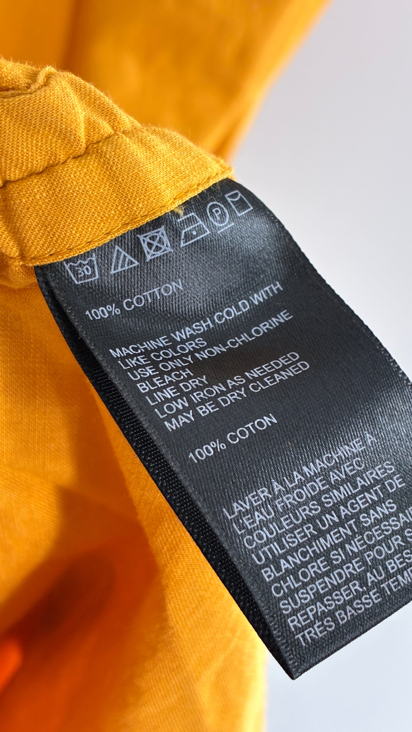 Urban Outfitters Mustard Yellow Cotton Ruche Side Slit Midi Dress (XS)