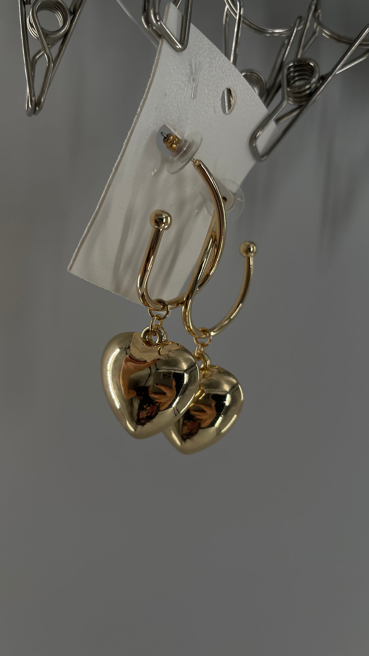 Free People Drooping Heart of Gold Earring