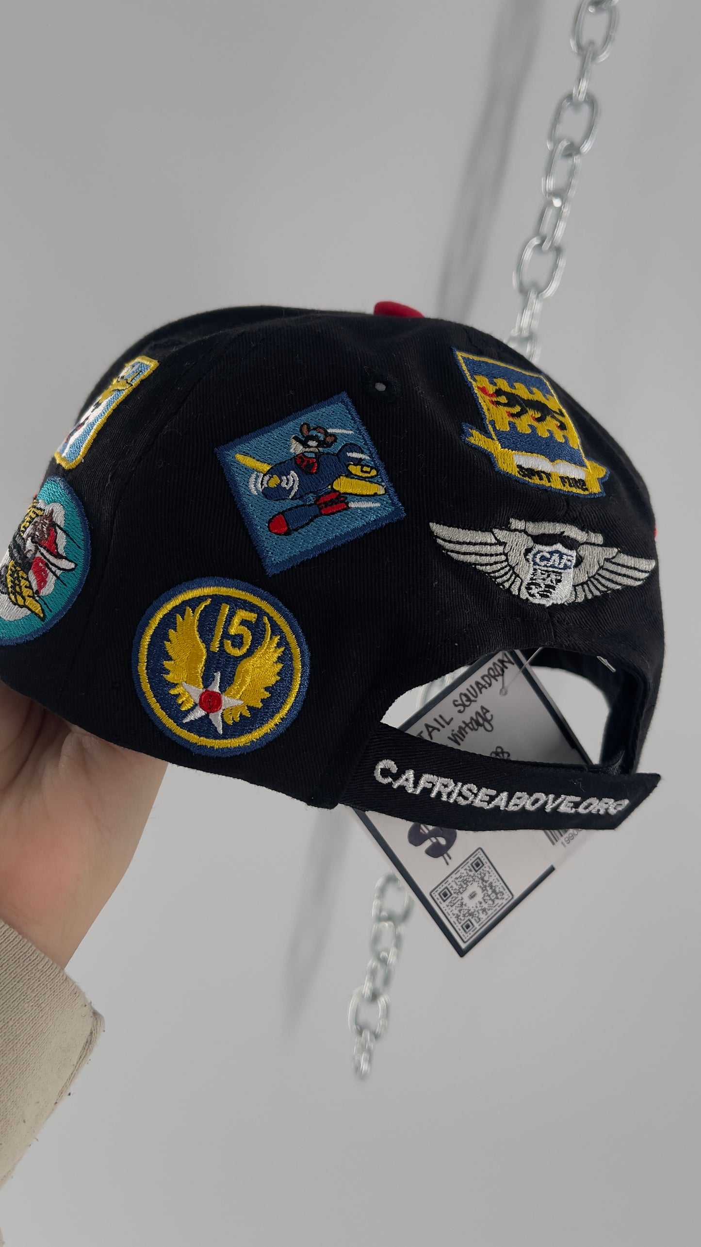 Vintage CAF Redtail Squadron Badge Patch Baseball Hat