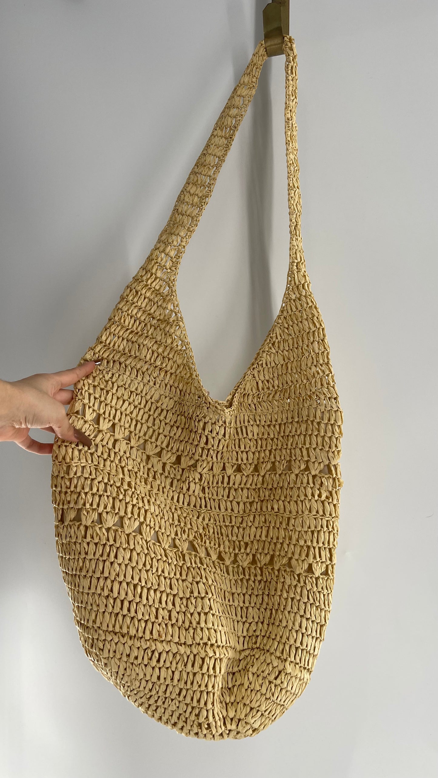 Urban Outfitters Straw Tan Tote Bag with Tags Attached