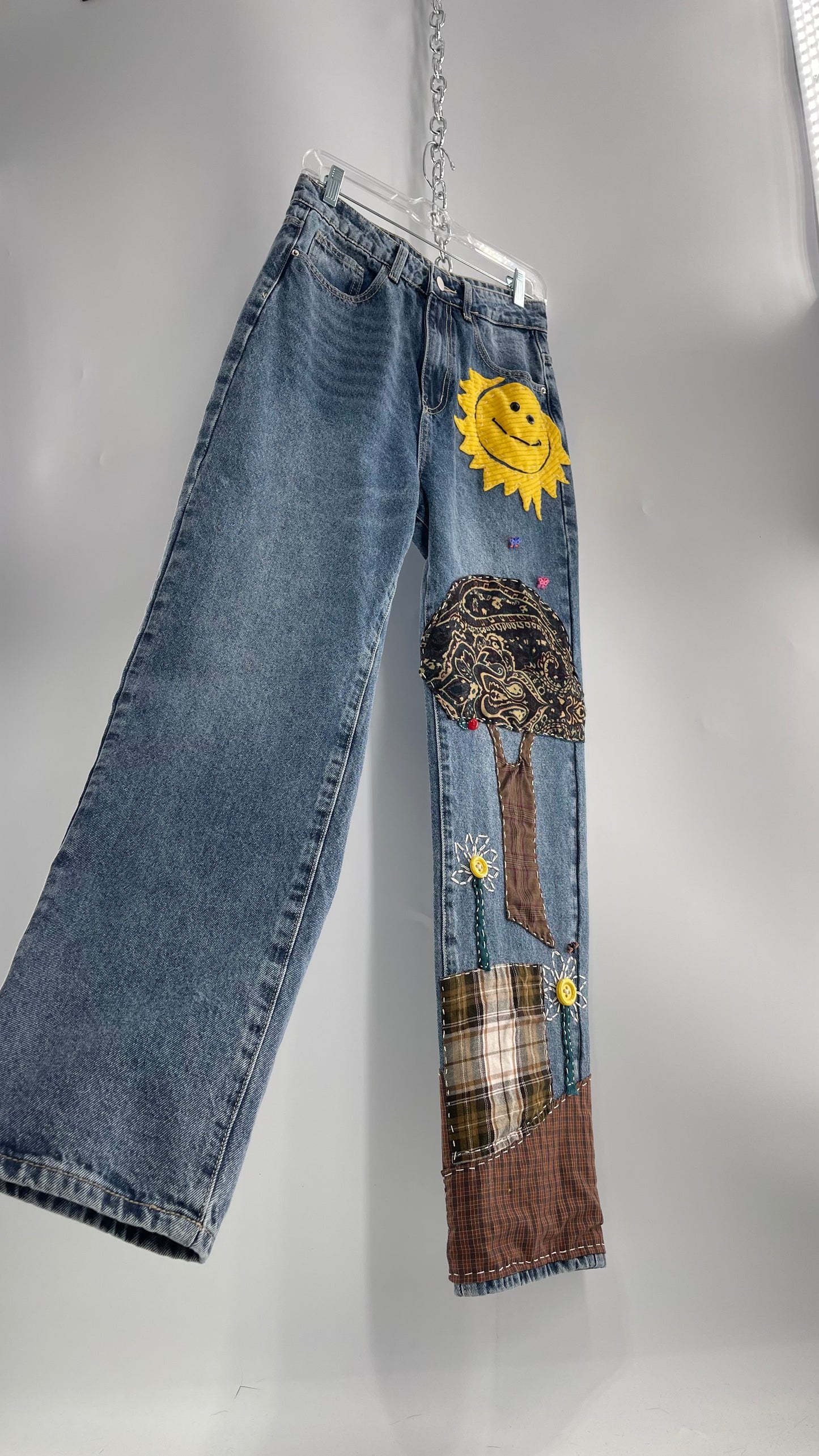 CUSTOM Hand Made Hand Sewn Patchwork Sun Dazed Denims (26)