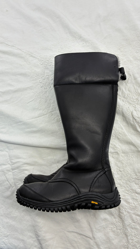 Vintage UGG Miko Thick Industrial Leather Chunky Boot (8)