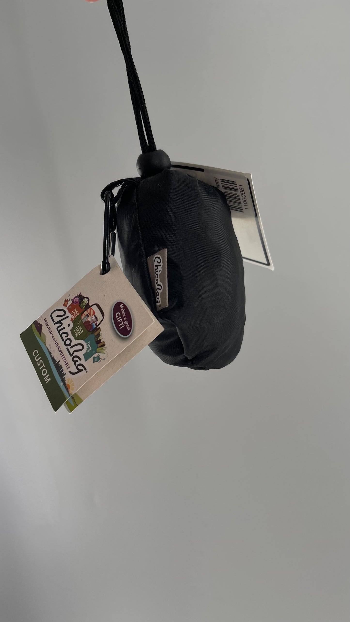 Vintage Black Teach it Forward Packable Tote with Tags Attached