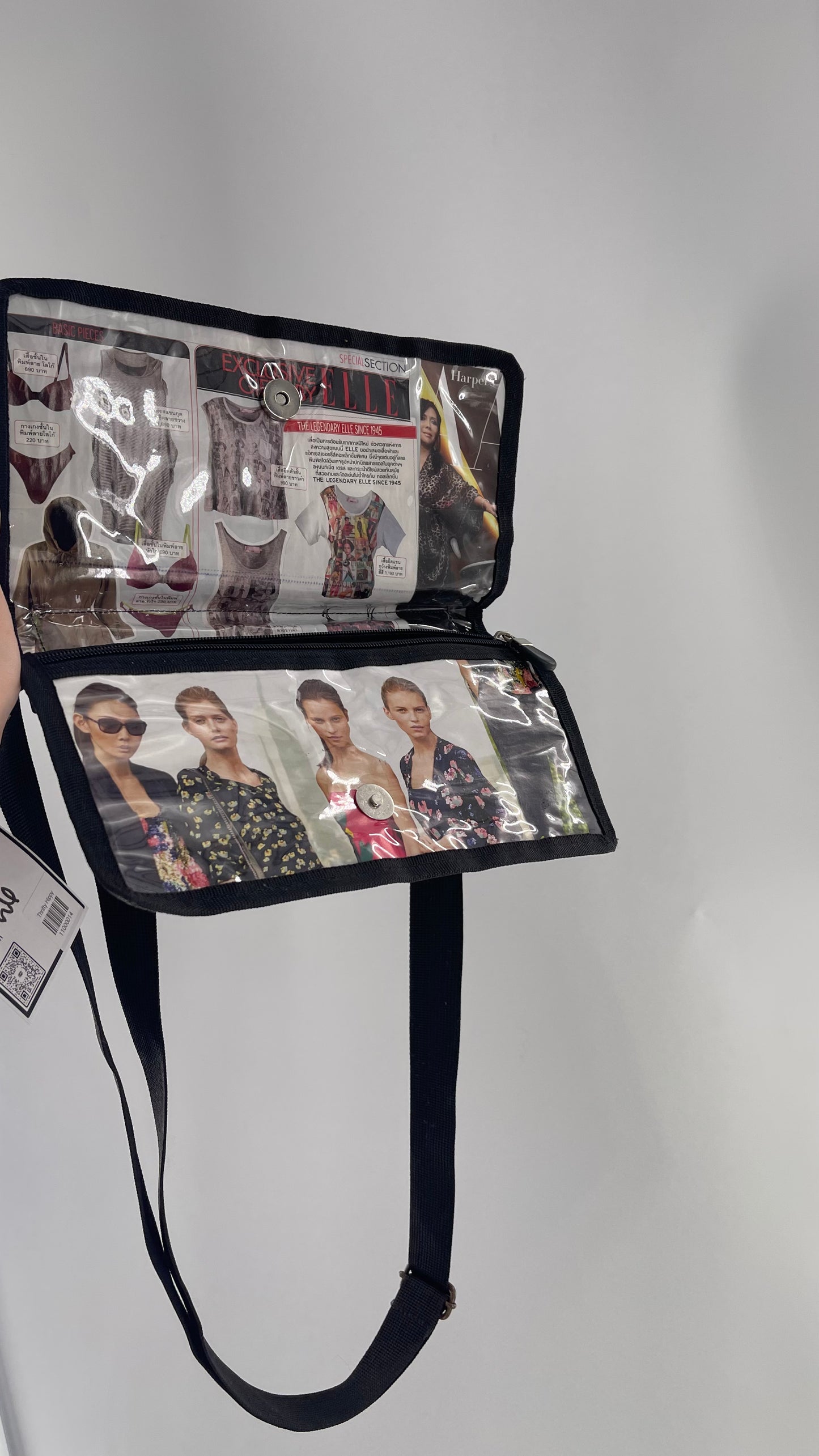 Deadstock Vintage Magazine Bag with Adjustable Strap
