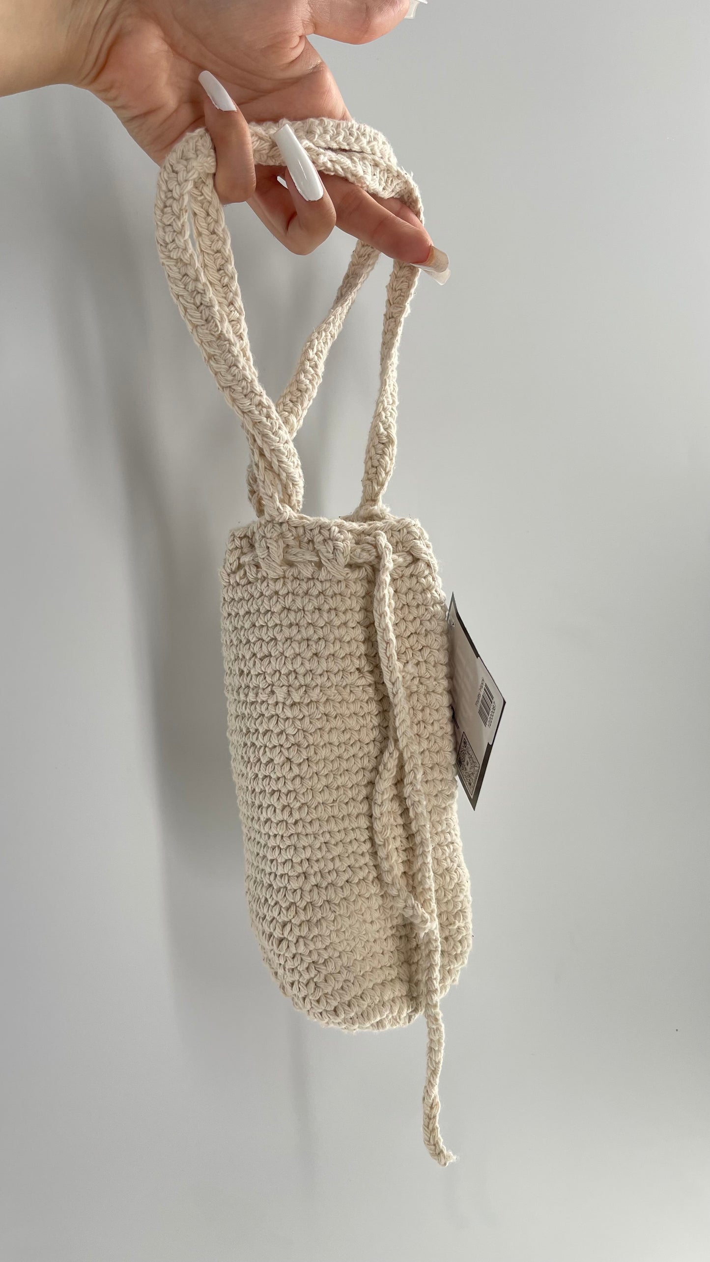 Imported Handmade Crochet Water Bottle Bag with Body/Shoulder Strap
