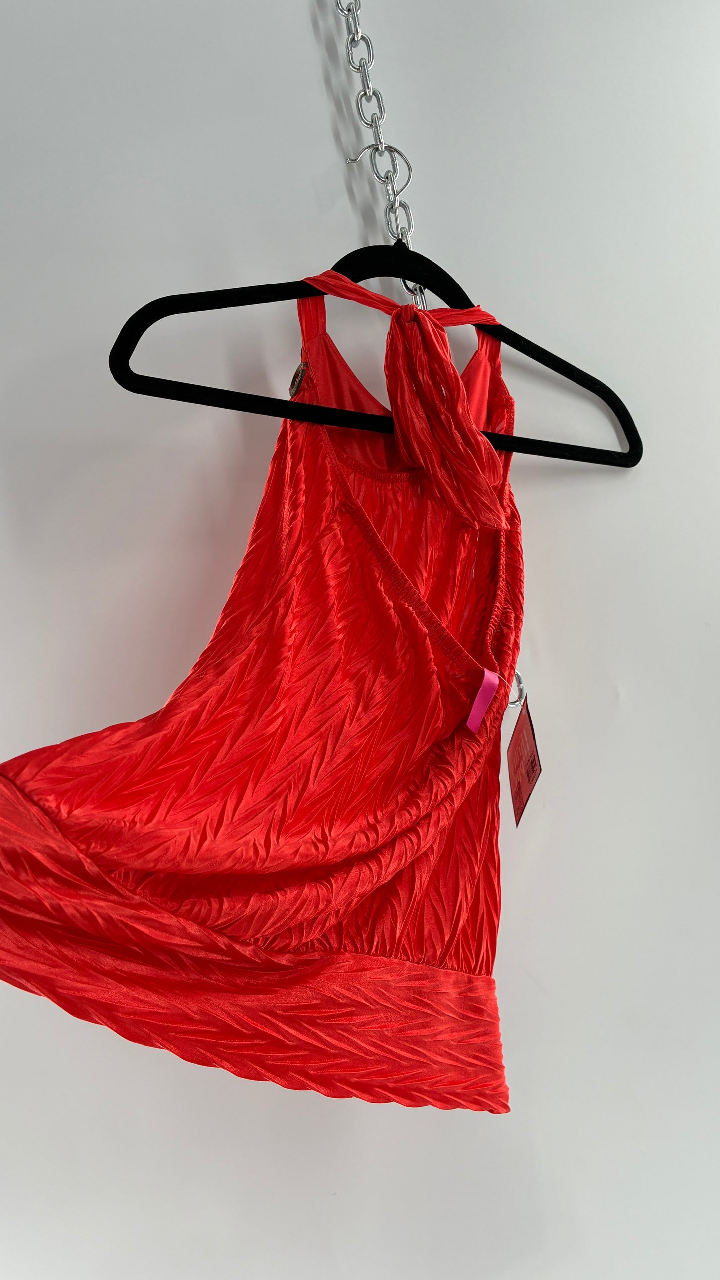 Vintage Bubble Hem Halter with Coconut Details (Small)
