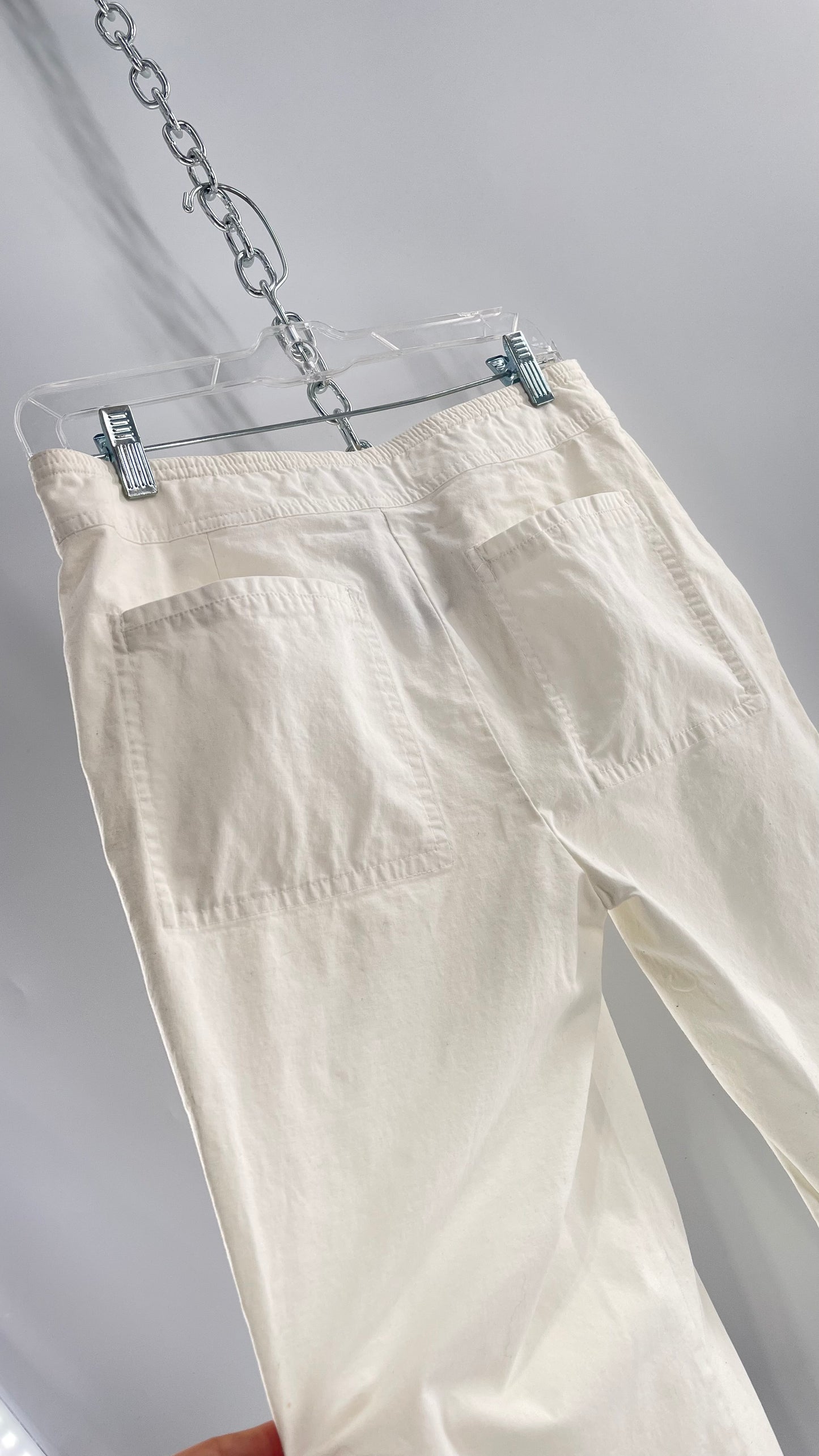 Vintage White Long Baggy Cargo Short (6)