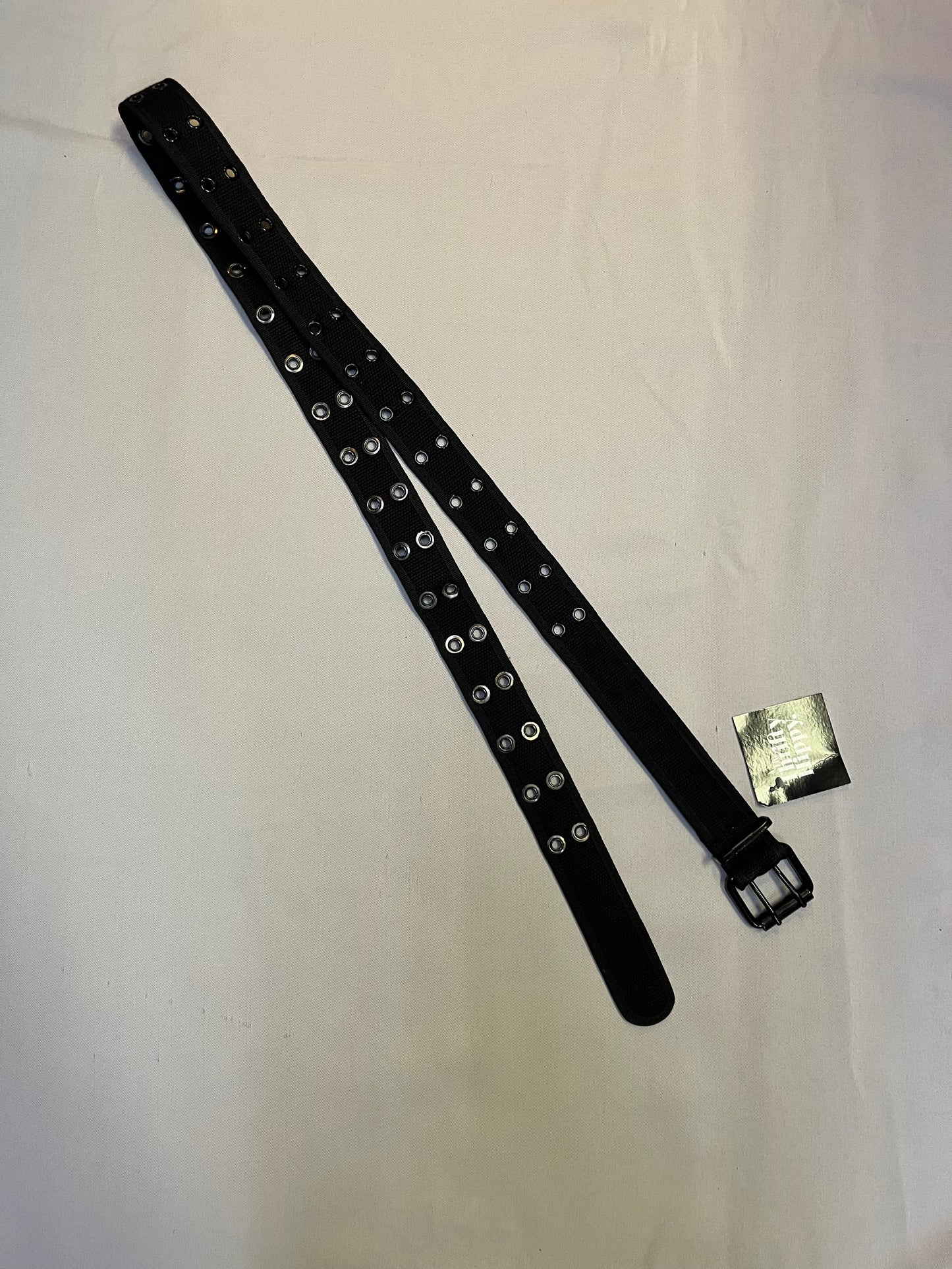 Vintage Black Tactical Grommet Belt (XXL)