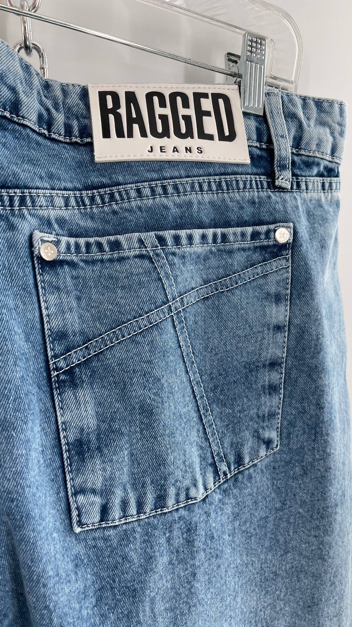 Ragged Priest Light Wash Straight Leg Jeans (36)